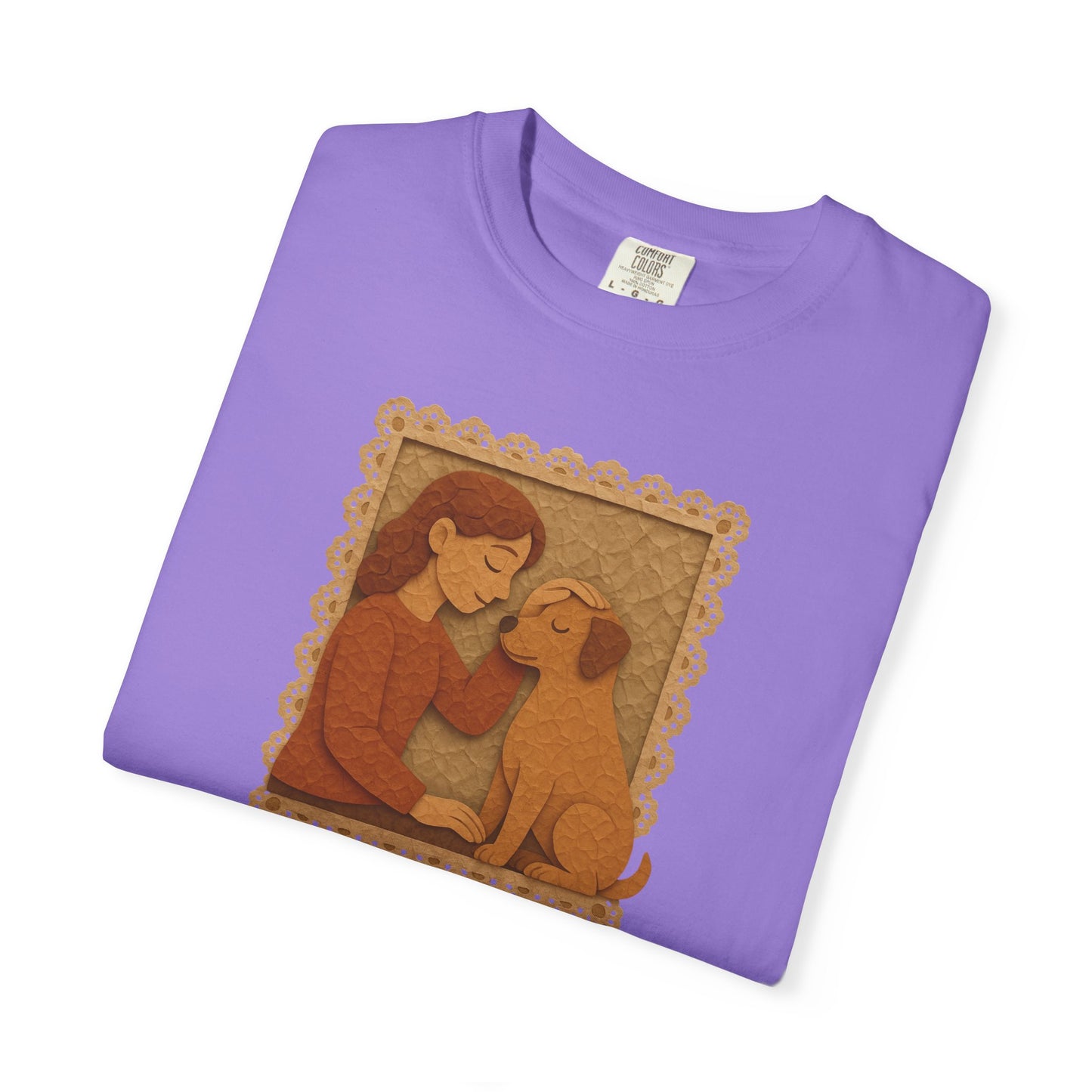 Dog Mom T-shirt - Unisex Garment-Dyed Tee for Dog Lovers