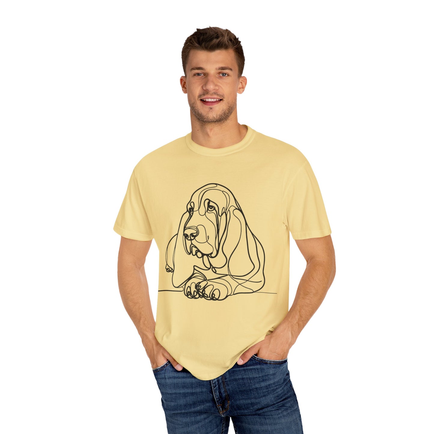 π Low & Loyal β Basset Hound Line Art Tee
