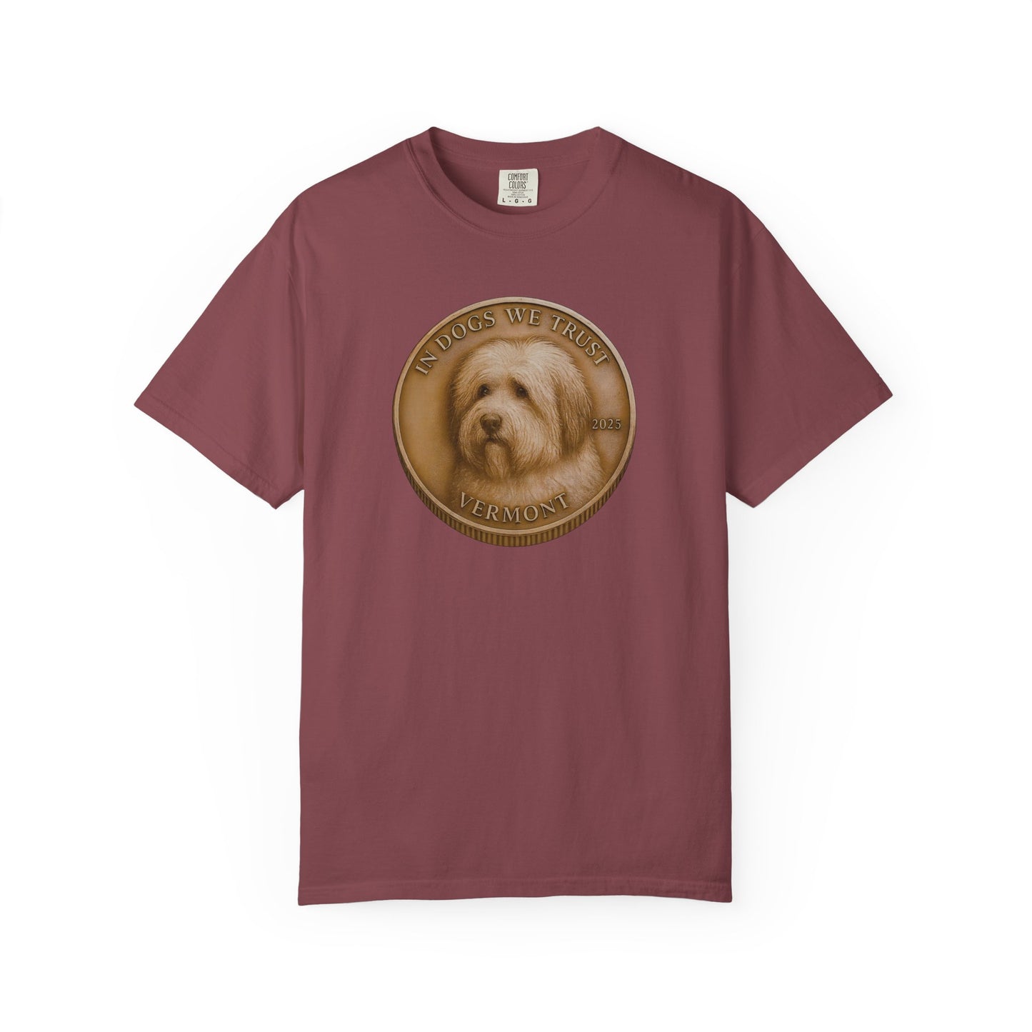Vermont State Coin T-Shirt Collection - Proud Dog Breed Illustrations