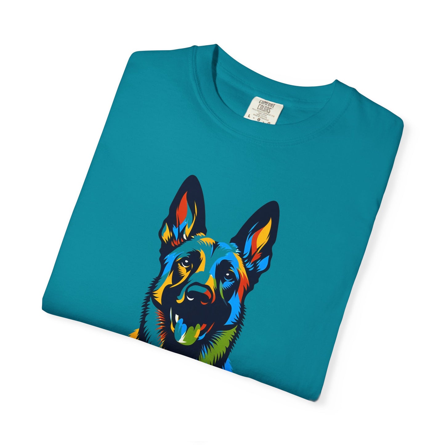 Colorful Belgium Malinois Art Unisex T-Shirt - Perfect for Pet Lovers