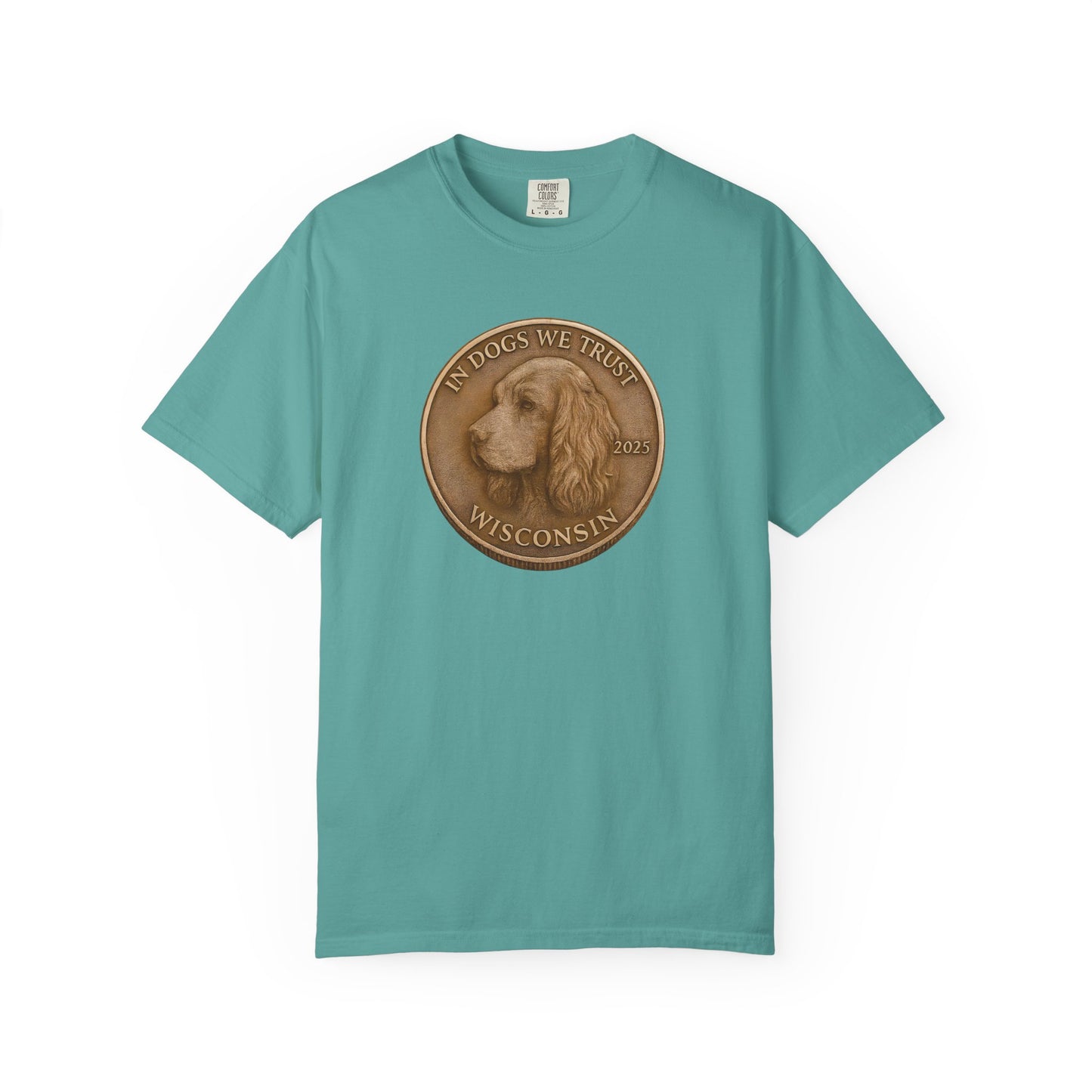 Wisconsin State Coin T-Shirt Collection - Proud Dog Breed Illustrations