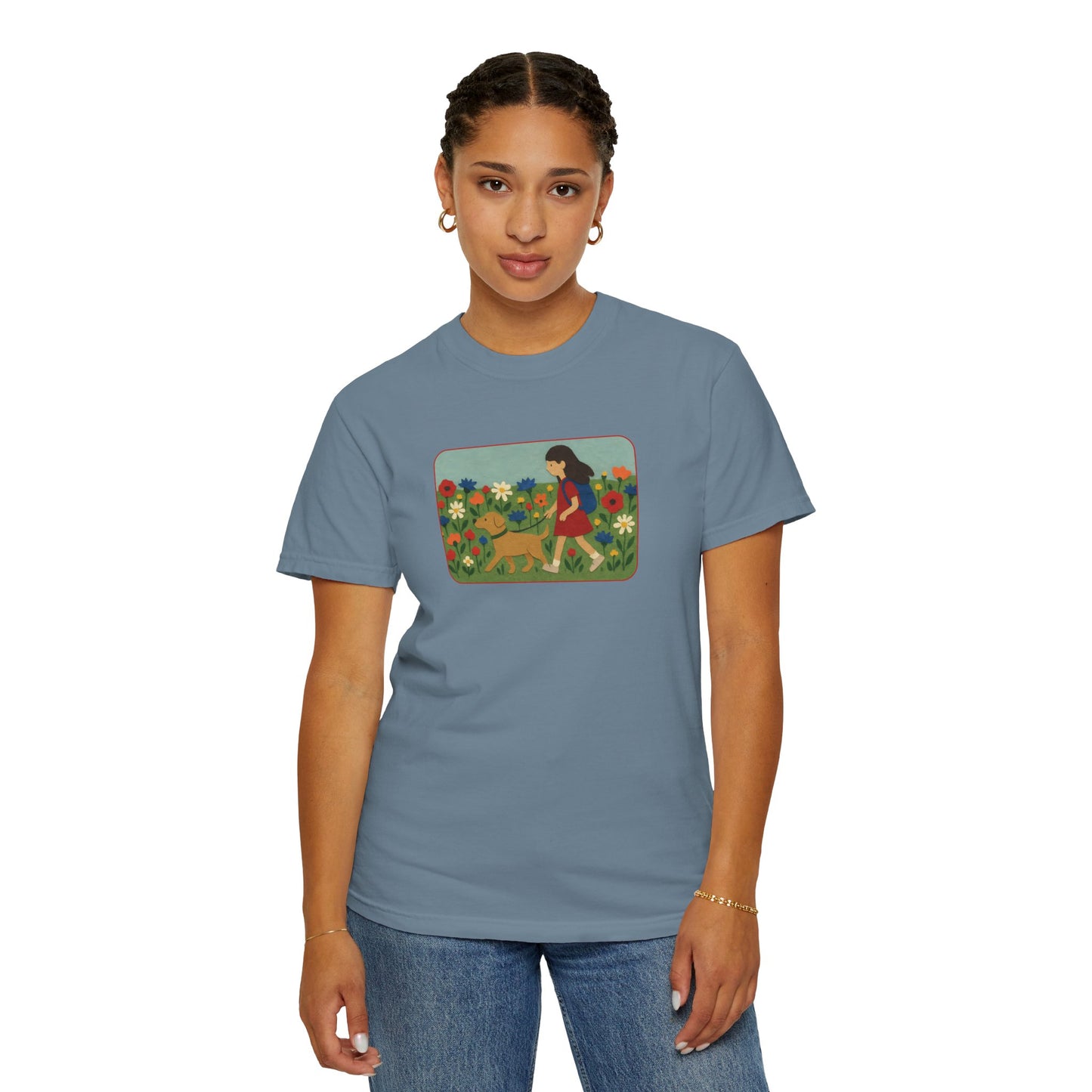 Dog Walking Collage T-shirt