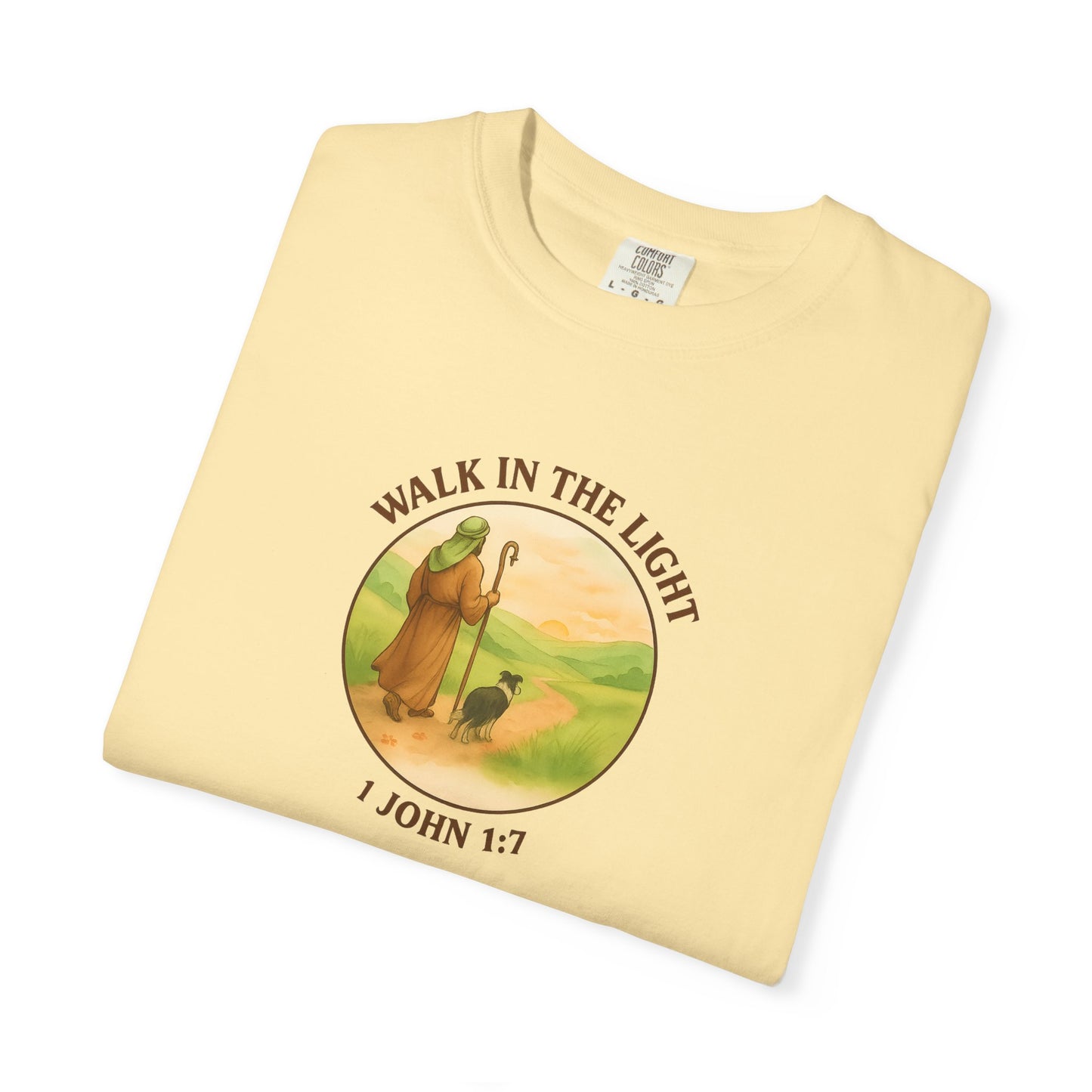 Walk in the light T-Shirt, Casual Fashion Tee, Motivational Gift, Unisex Graphic Tee, Perfect for Gifts and Celebrations