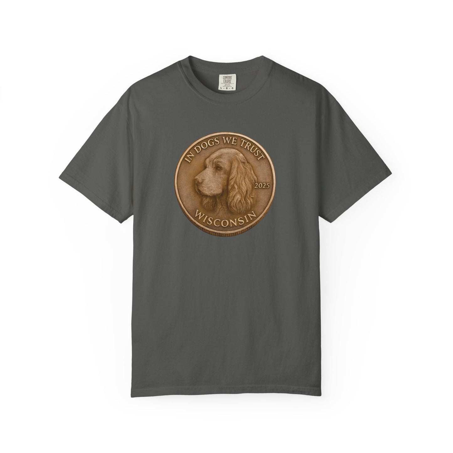 Wisconsin State Coin T-Shirt Collection - Proud Dog Breed Illustrations