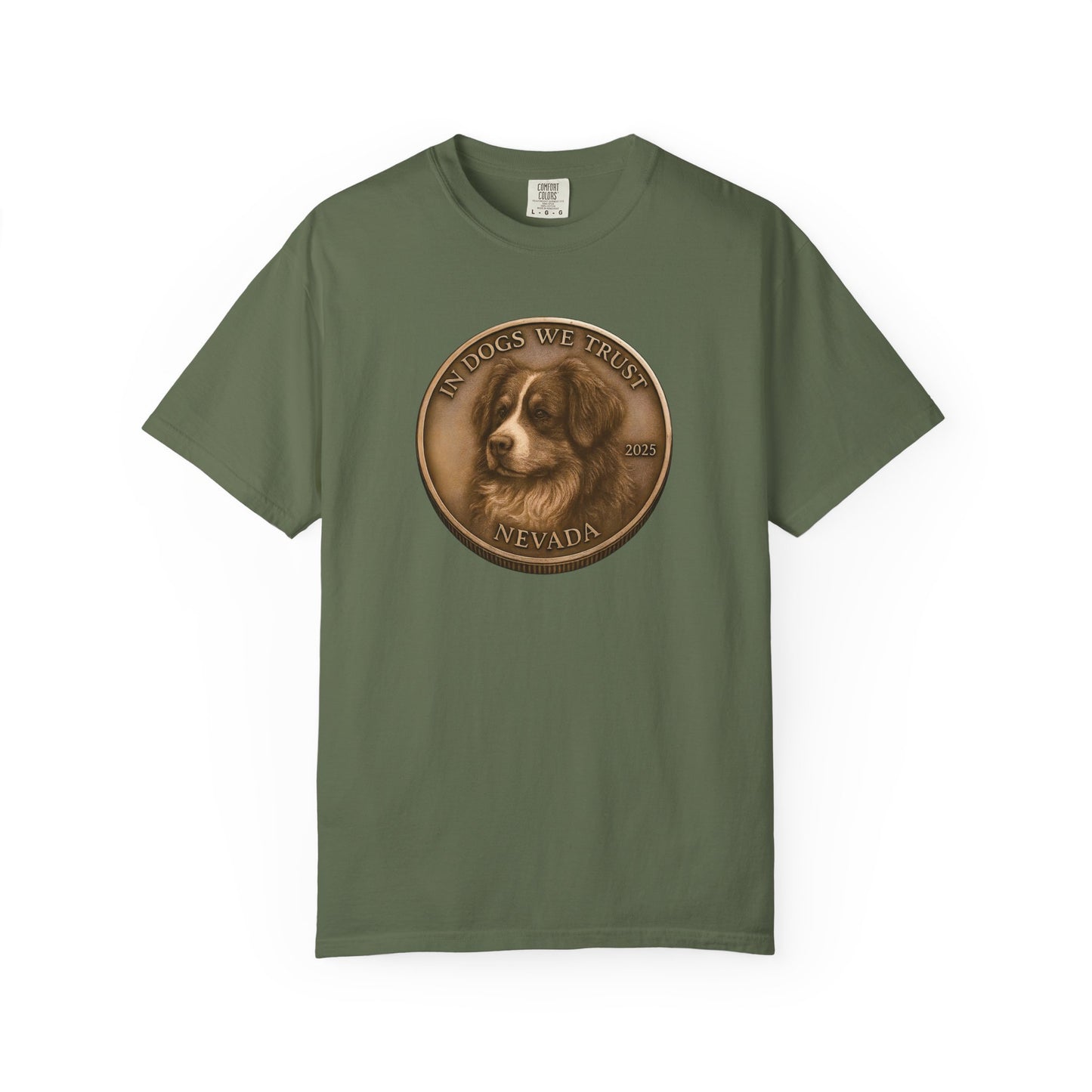 Nevada State Coin T-Shirt Collection - Proud Dog Breed Illustrations