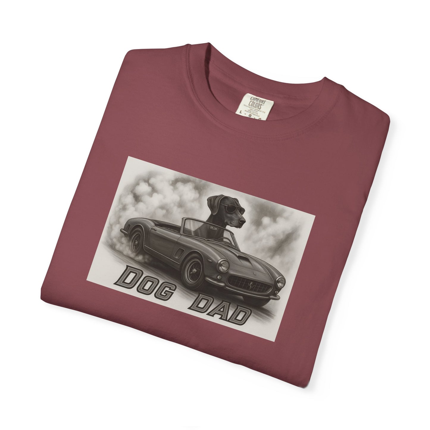 Dog Dad - German Shorthaired Pointer - Cool Dogs in Cool Cars T-Shirt Collection | Funny Dog Lover Apparel for Men