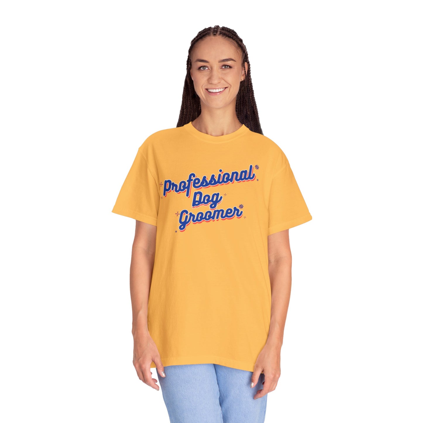 Professional Dog Groomer T-Shirt - Unisex Garment-Dyed Tee for Dog Lovers and Groomers