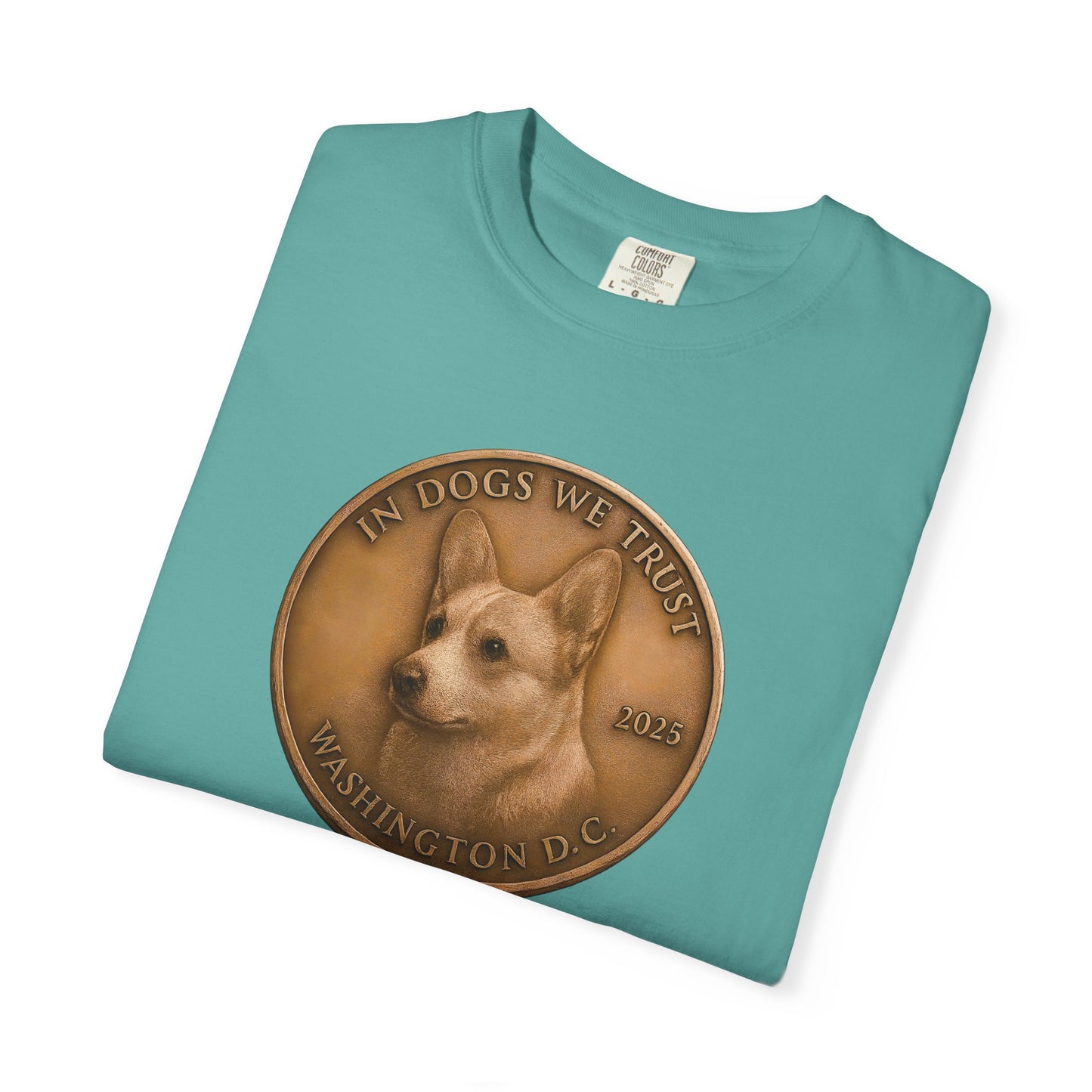 Washington DC State Coin T-Shirt Collection - Proud Dog Breed Illustrations