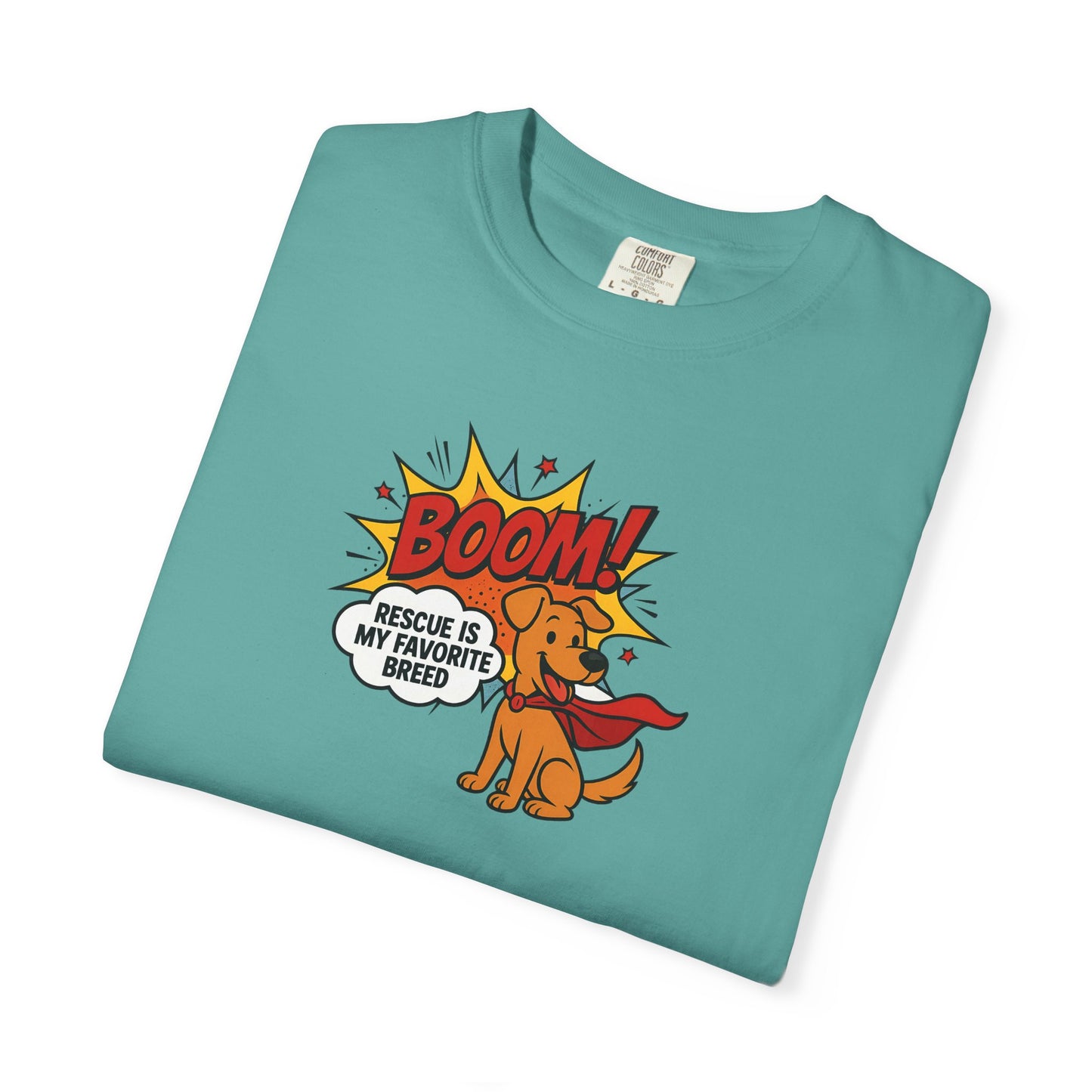 Superhero Dog Rescue T-Shirt | Fun Graphic Tee, Gift for Dog Lovers, Casual Wear, Pet Lover Shirt, Birthday Present, Animal Apparel