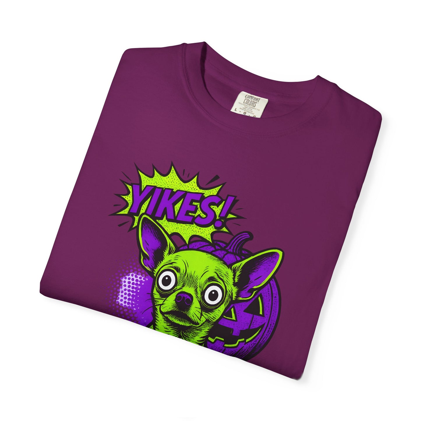 Yikes! Spooky Greens Unisex T-Shirt, Funny Halloween Shirt, Gift for Goth Lovers, Unique Graphic Tee, Statement Top