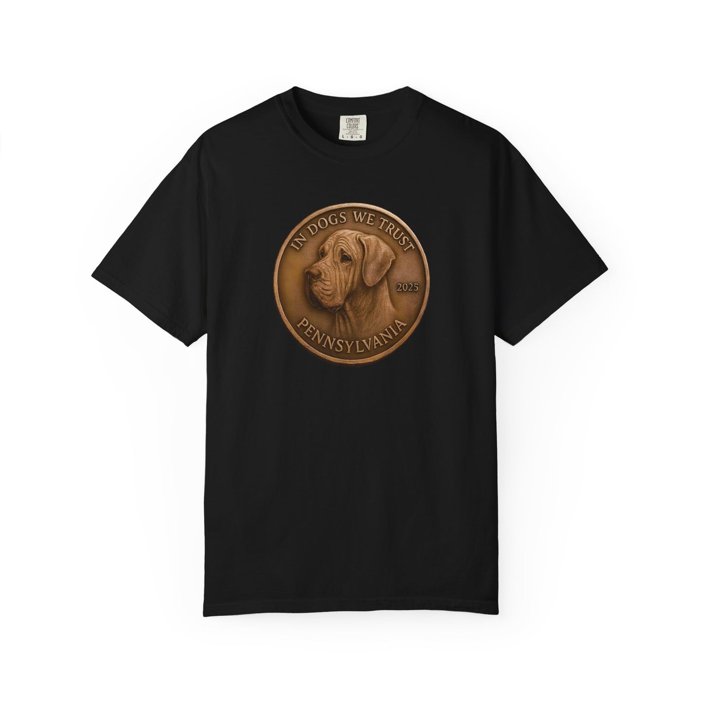Pennsylvania State Coin T-Shirt Collection - Proud Dog Breed Illustrations
