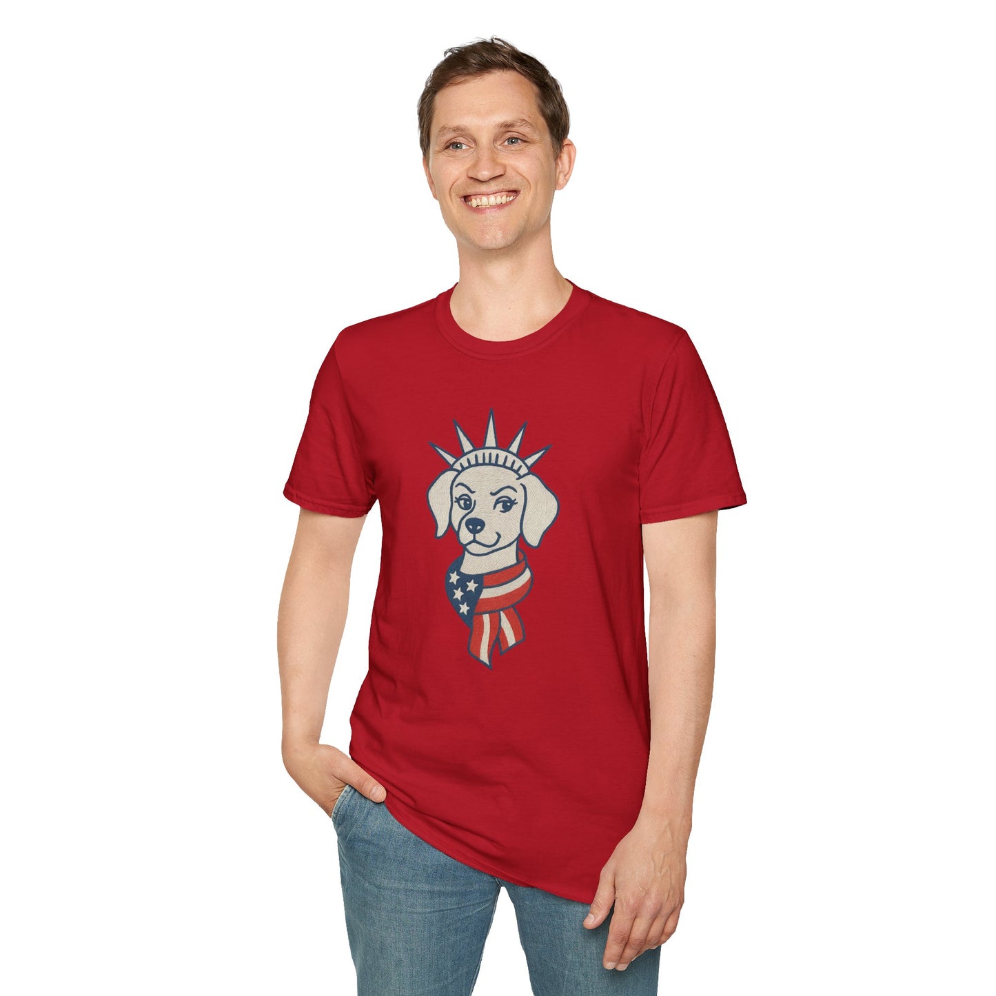 Patriotic Unisex T-Shirt with Flag Design, USA Pride Shirt, Everyday Wear, 4th of July Gift, Casual Style, American Flag Tee