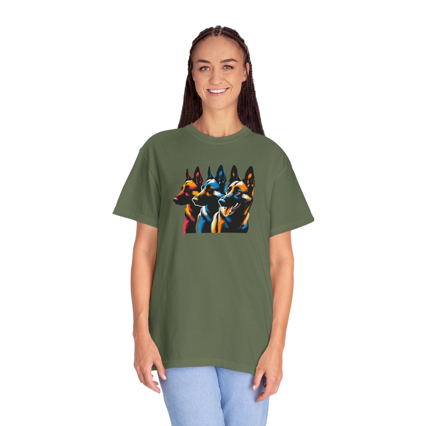 Colorful German Shepherd Unisex T-Shirt - Vibrant Dog Lover Tee