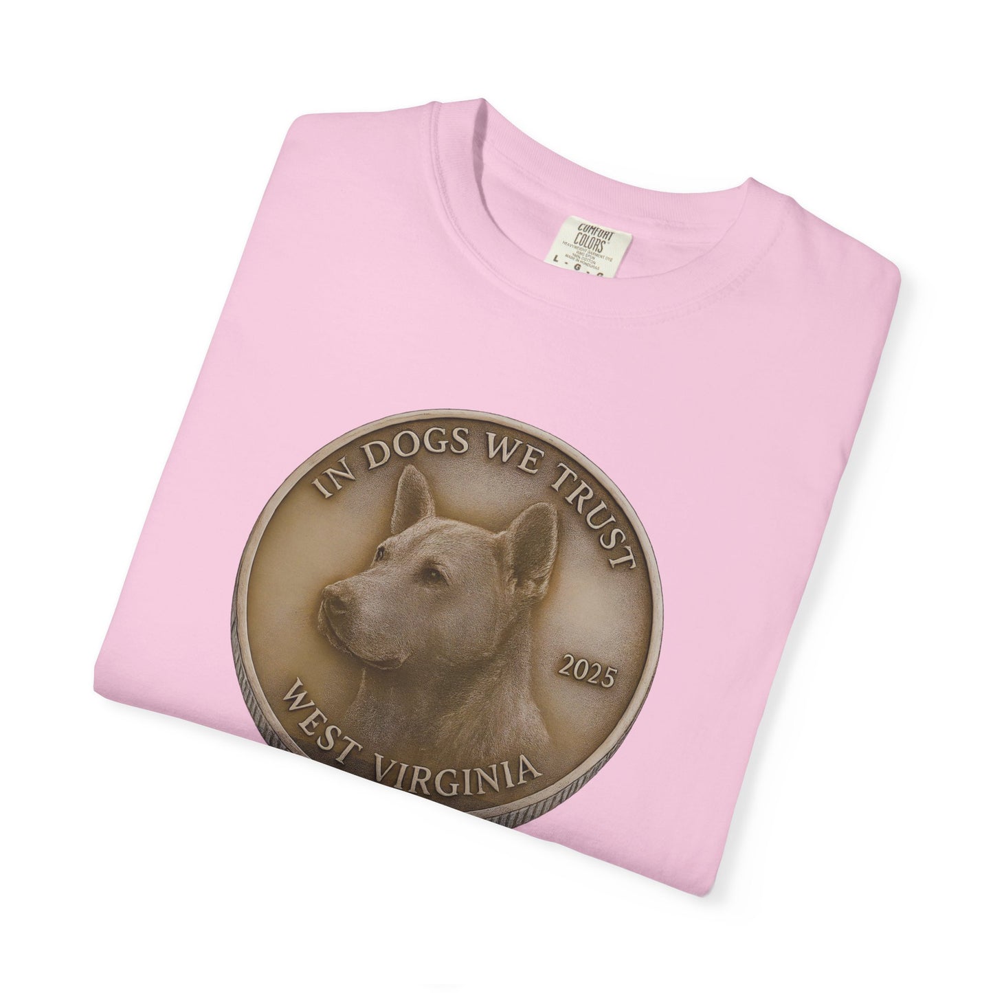 West Virginia State Coin T-Shirt Collection - Proud Dog Breed Illustrations