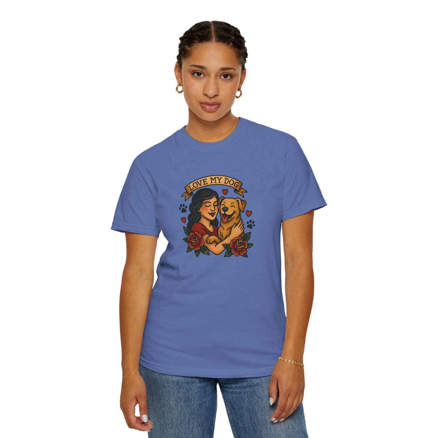 Love My Dog T-Shirt, Cute Dog Lover Tee, Pet Owner Gift, Adoption Awareness Shirt, Casual Everyday Wear