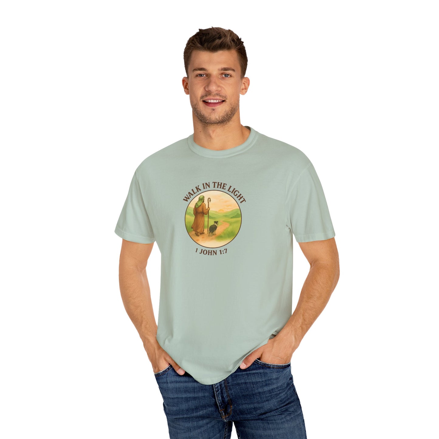 Walk in the light T-Shirt, Casual Fashion Tee, Motivational Gift, Unisex Graphic Tee, Perfect for Gifts and Celebrations