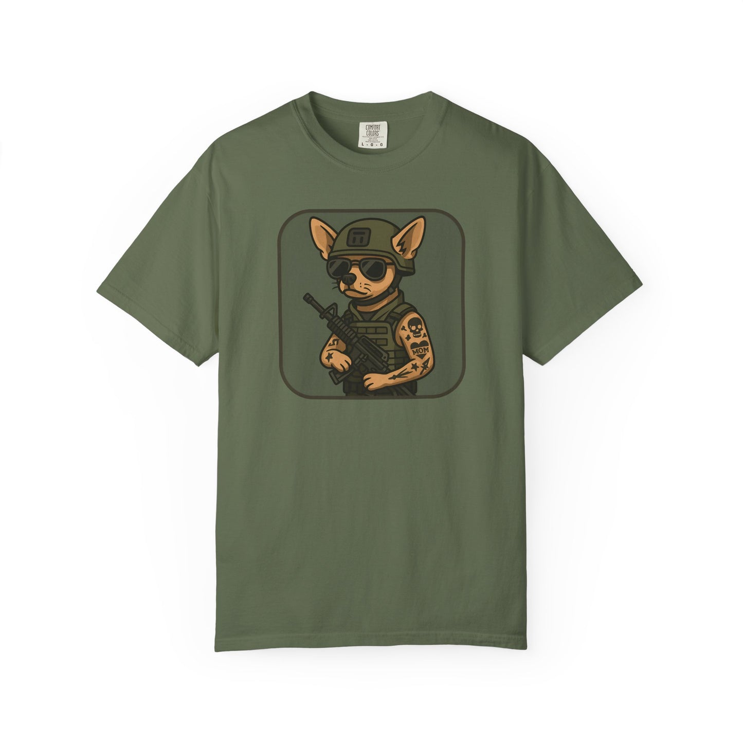 Funny Special Forces Chihuahua Unisex Garment-Dyed T-Shirt