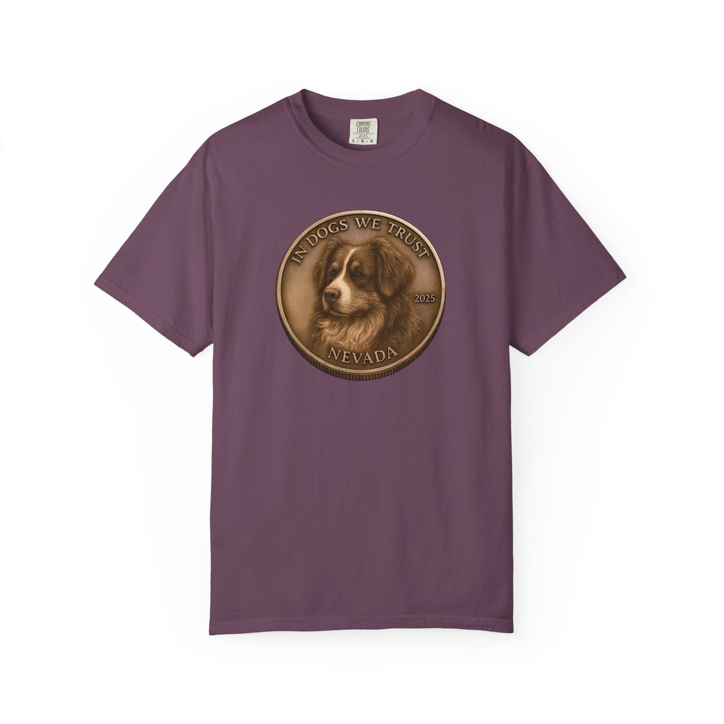 Nevada State Coin T-Shirt Collection - Proud Dog Breed Illustrations
