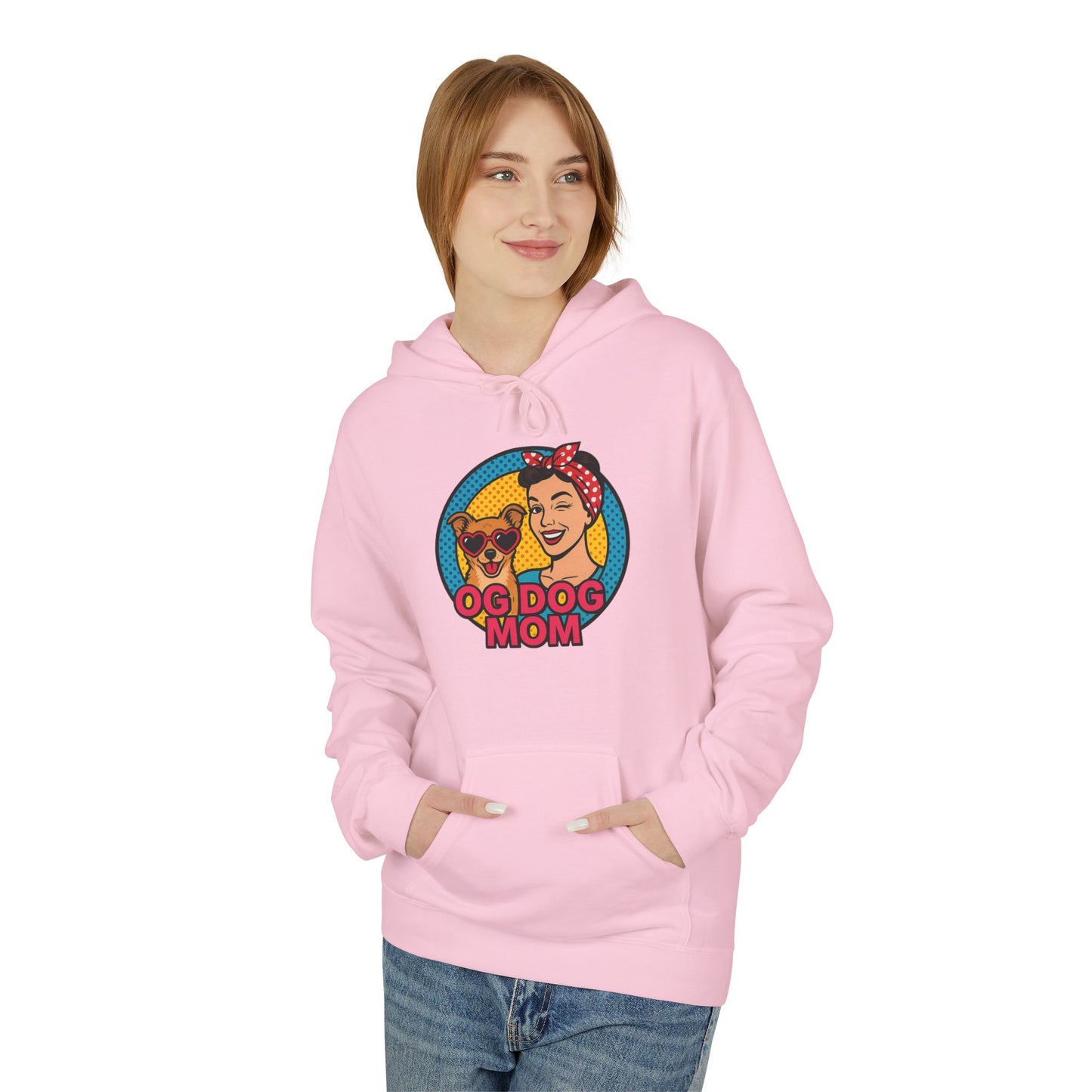 Hoodie for Dog Moms - Unisex Midweight Softstyle Fleece Hoodie