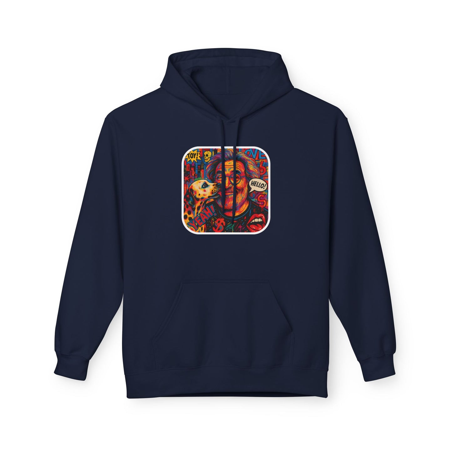 Hoodie - Jerry Garcia and a Dog Pop Art Poster Design