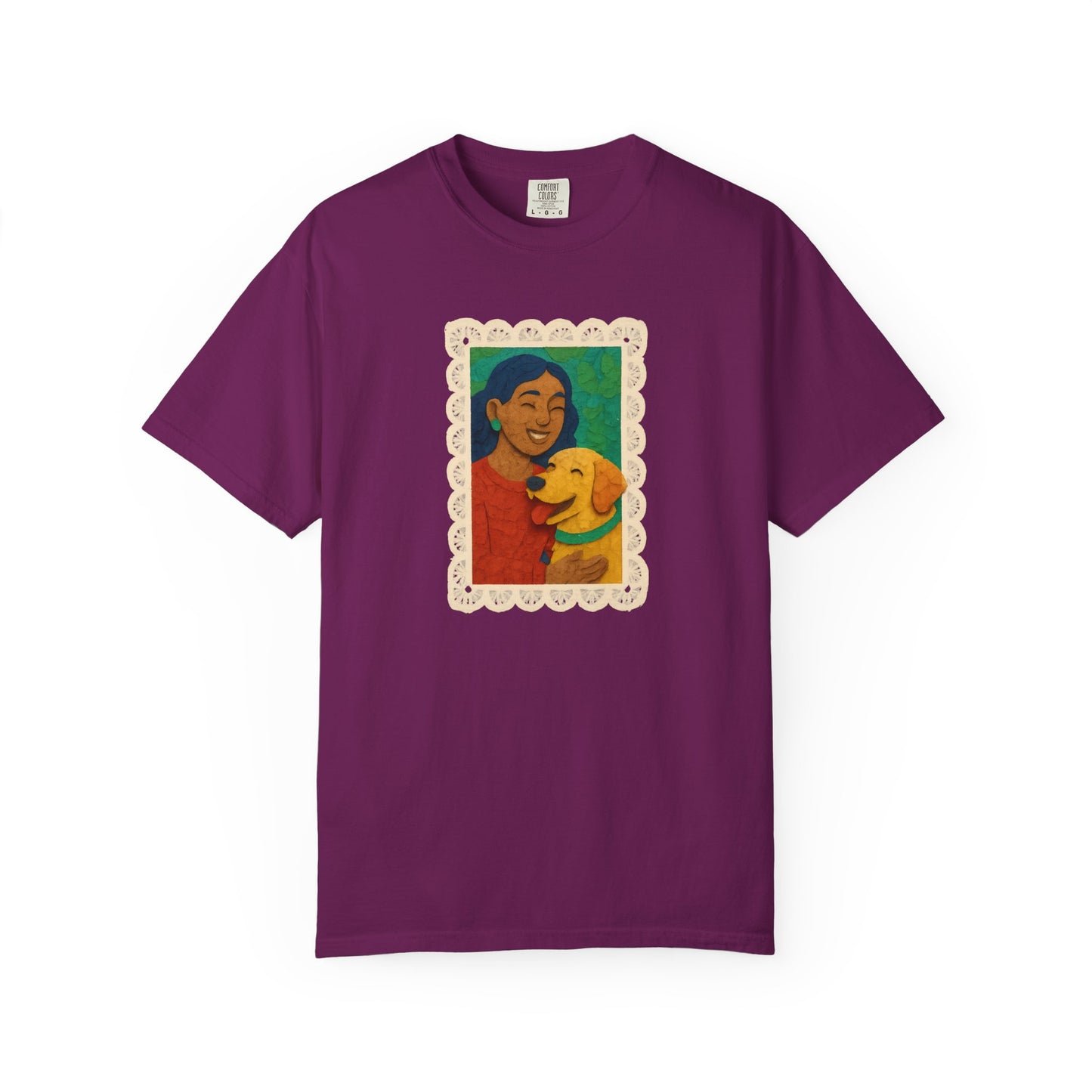 Dog Mom T-shirt - Unisex Garment-Dyed Tee for Dog Lovers