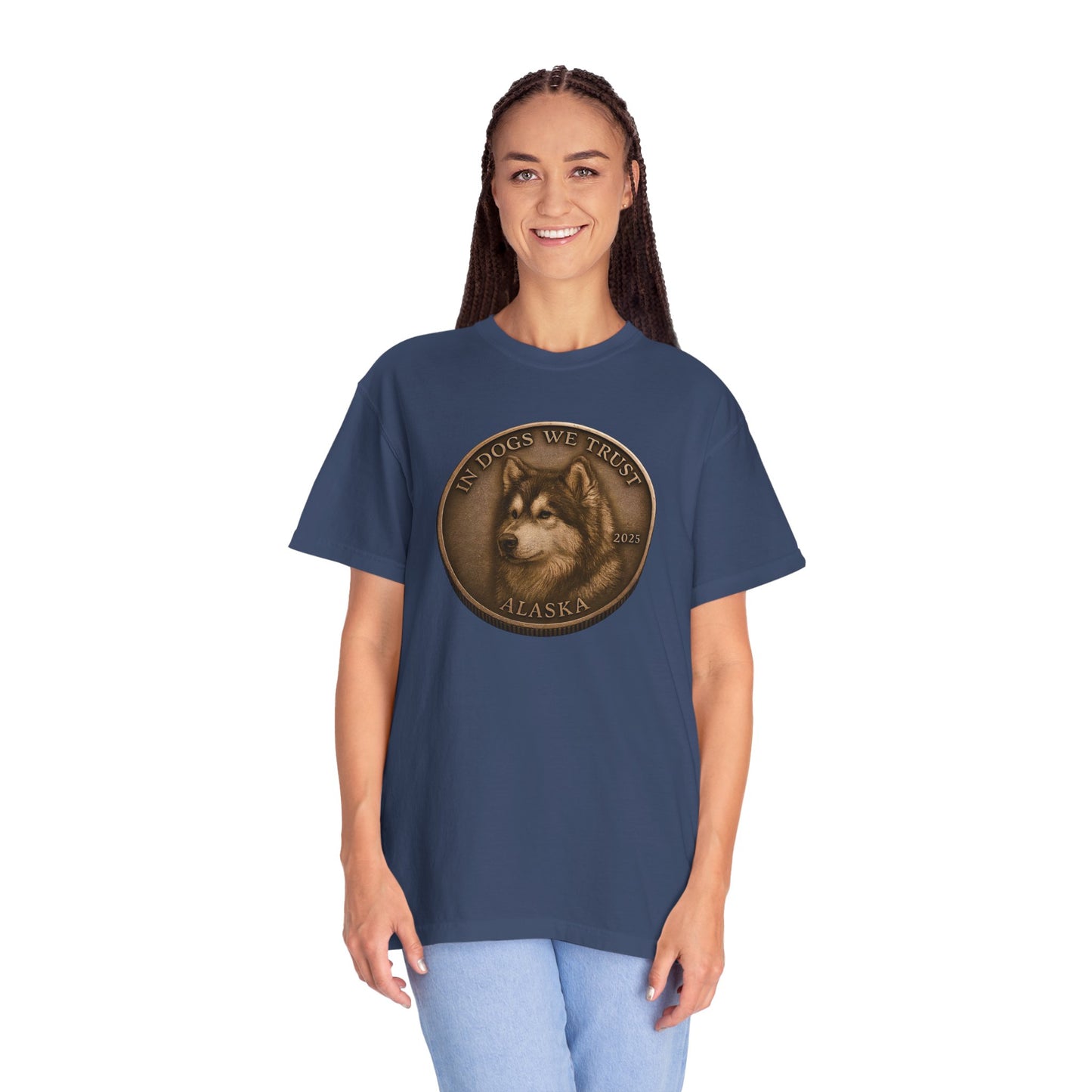 Alaska State Coin T-Shirt Collection - Proud Dog Breed Illustrations