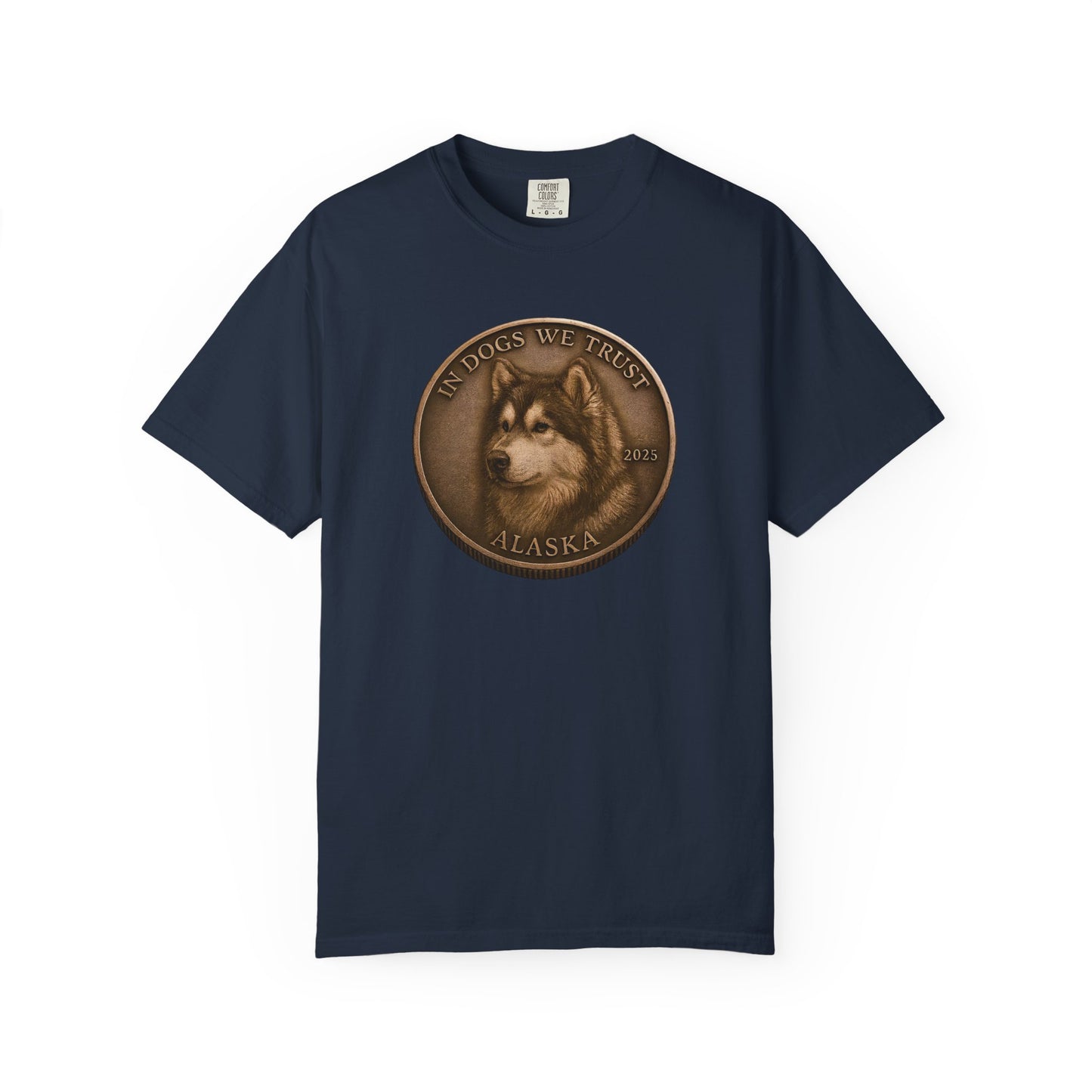 Alaska State Coin T-Shirt Collection - Proud Dog Breed Illustrations