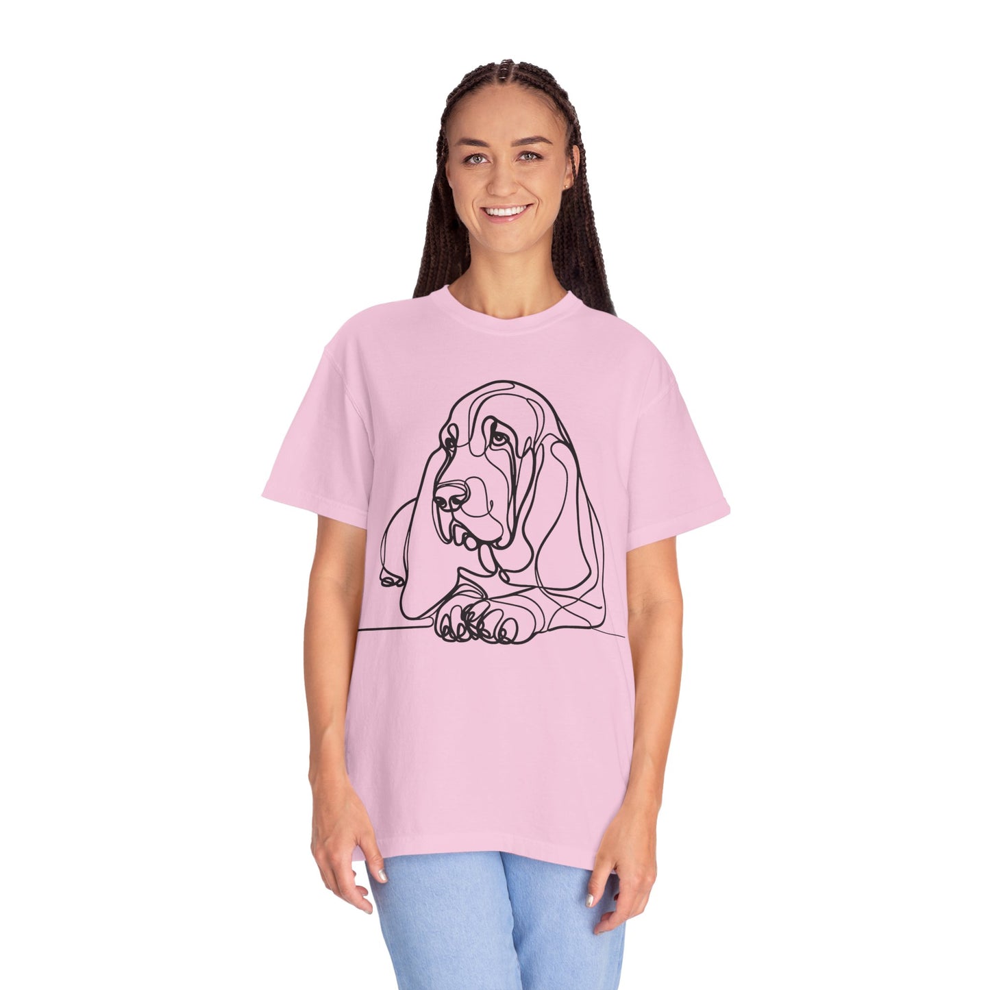 Basset Hound Line Art T-Shirt