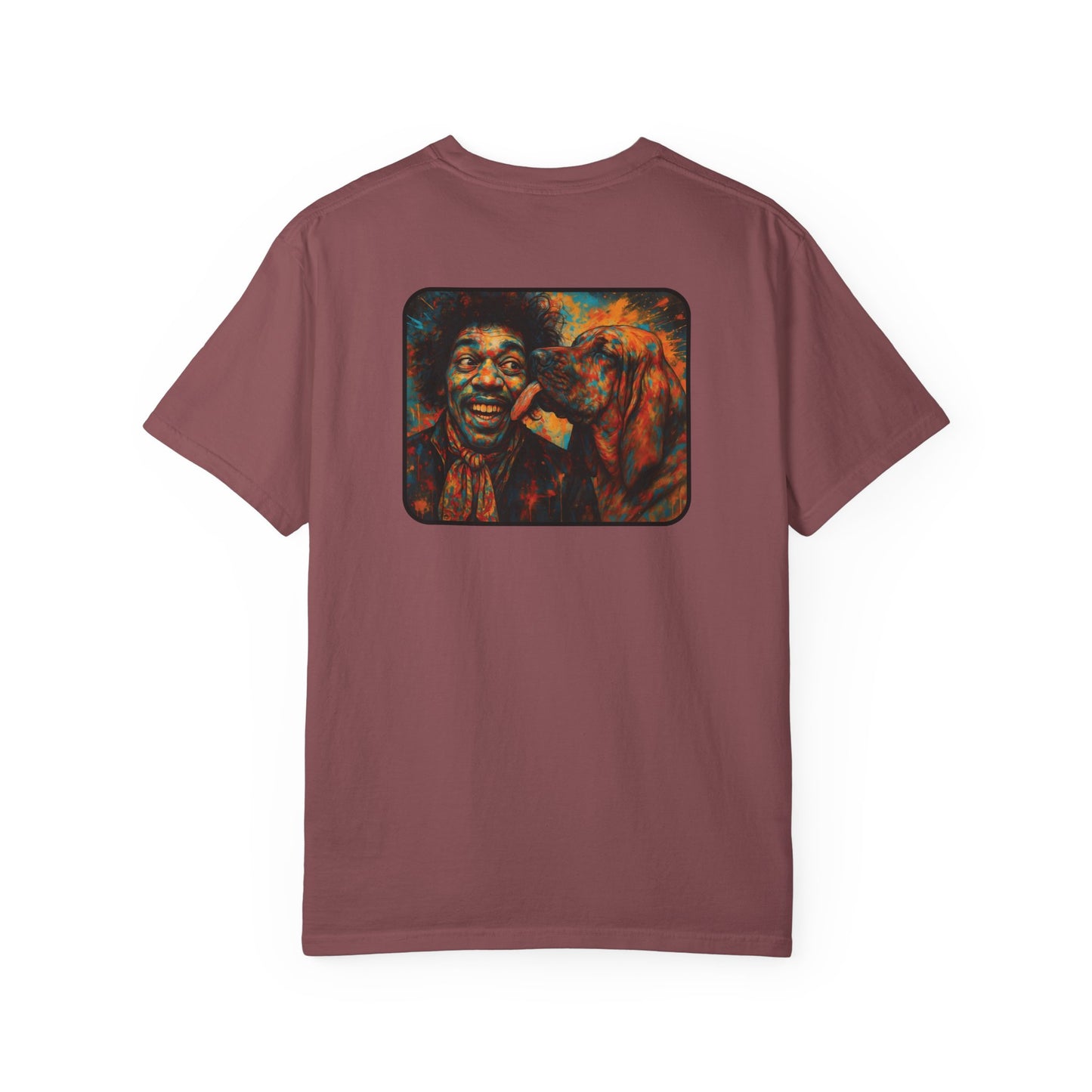 Psychedelic Dog T-Shirt - Jimi Hendrix Fun Humorous Design for Men and Women