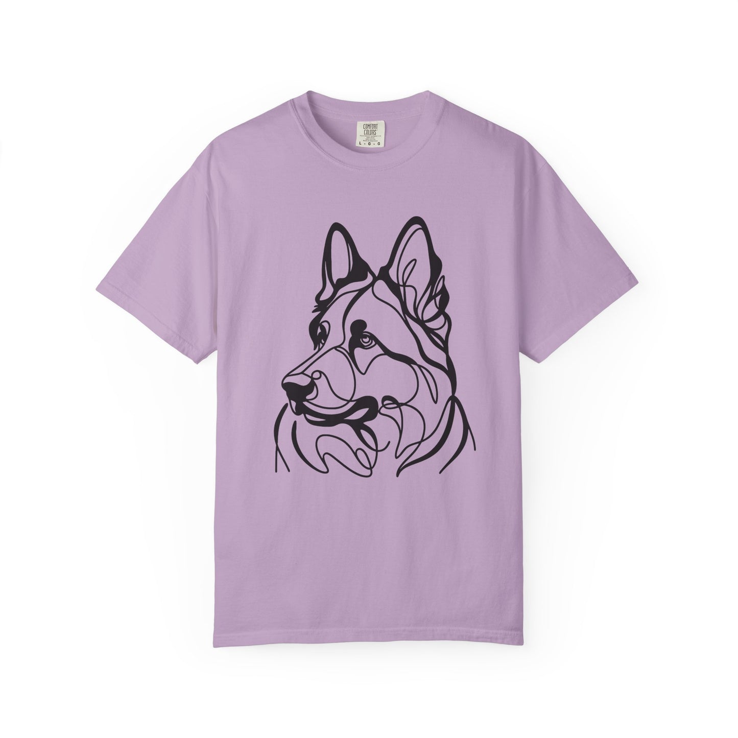 Unisex T-shirt German Shepard Line Art