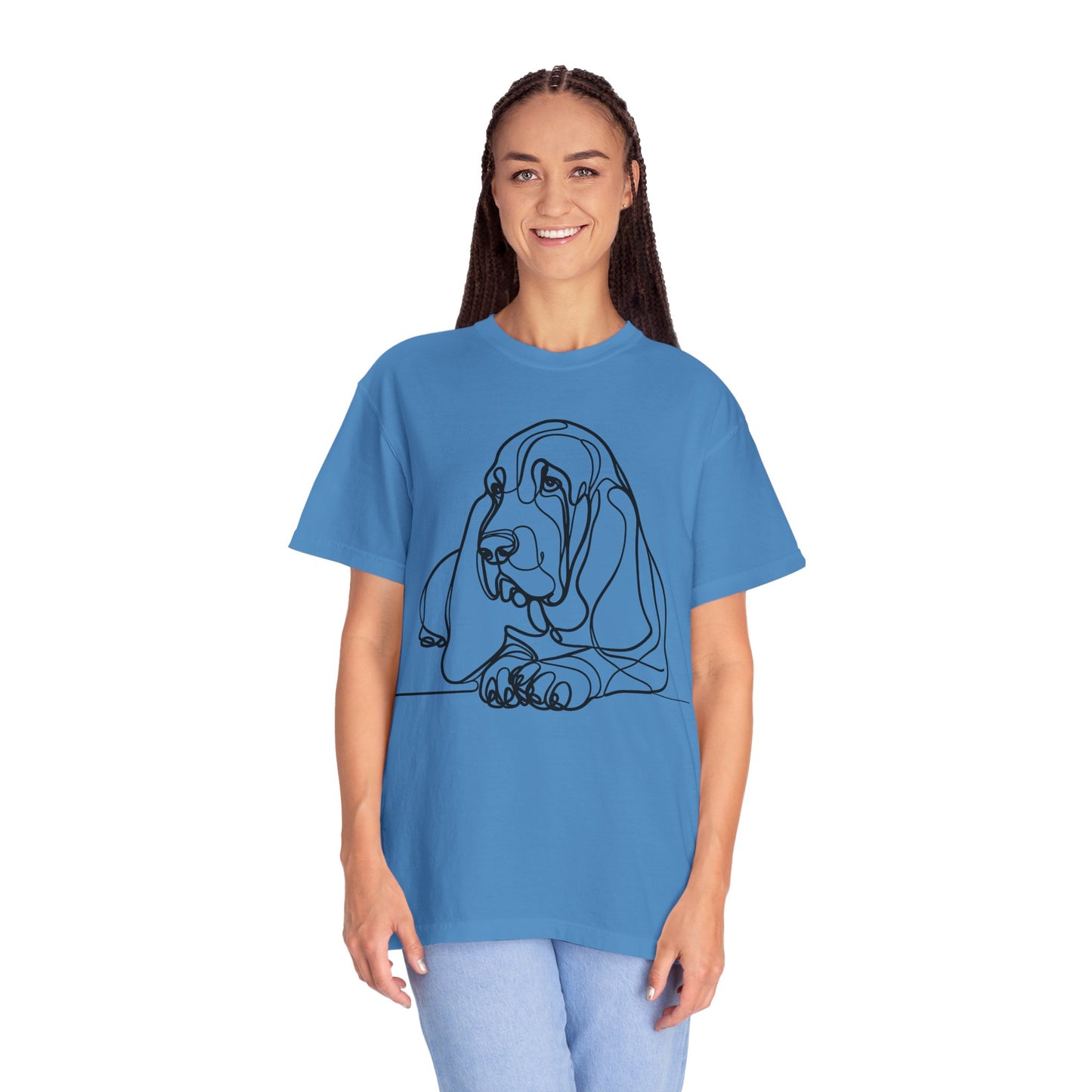 Basset Hound Line Art T-Shirt