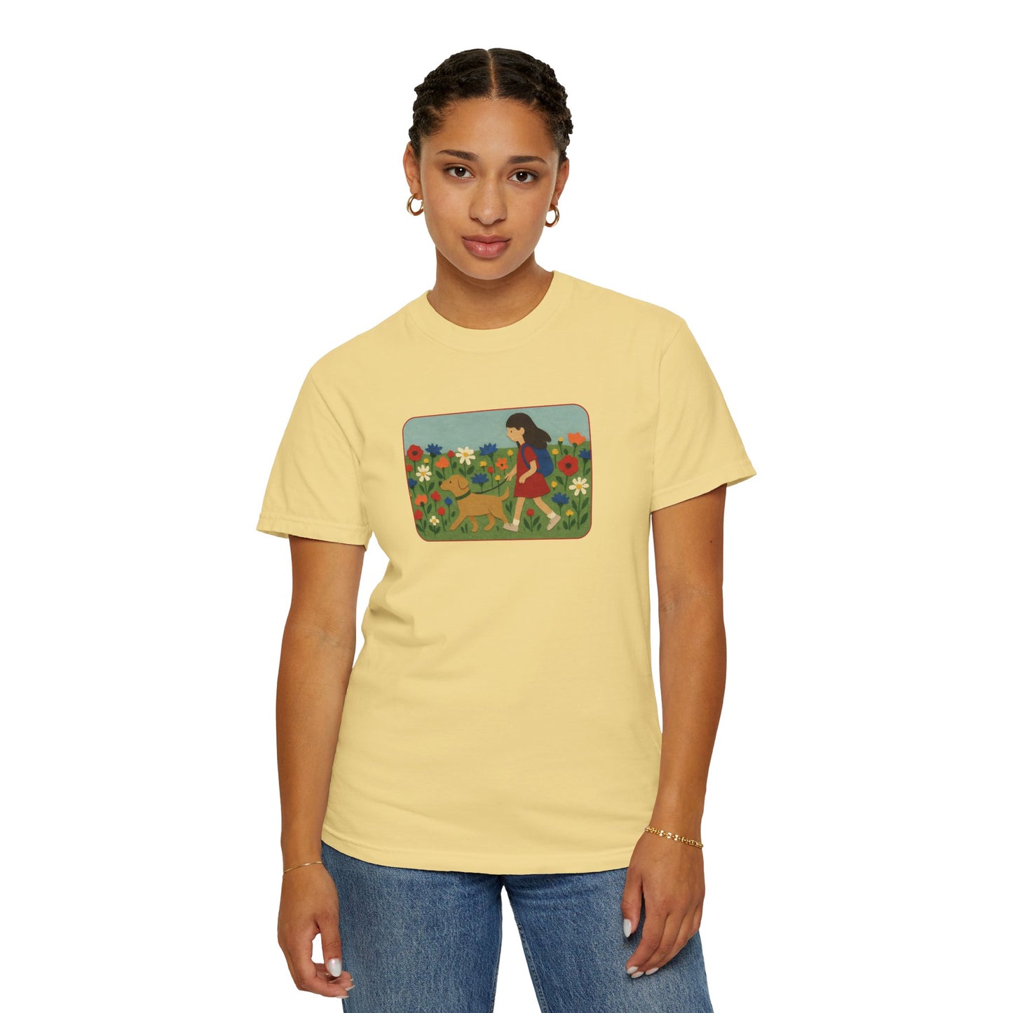 Dog Walking Collage T-shirt