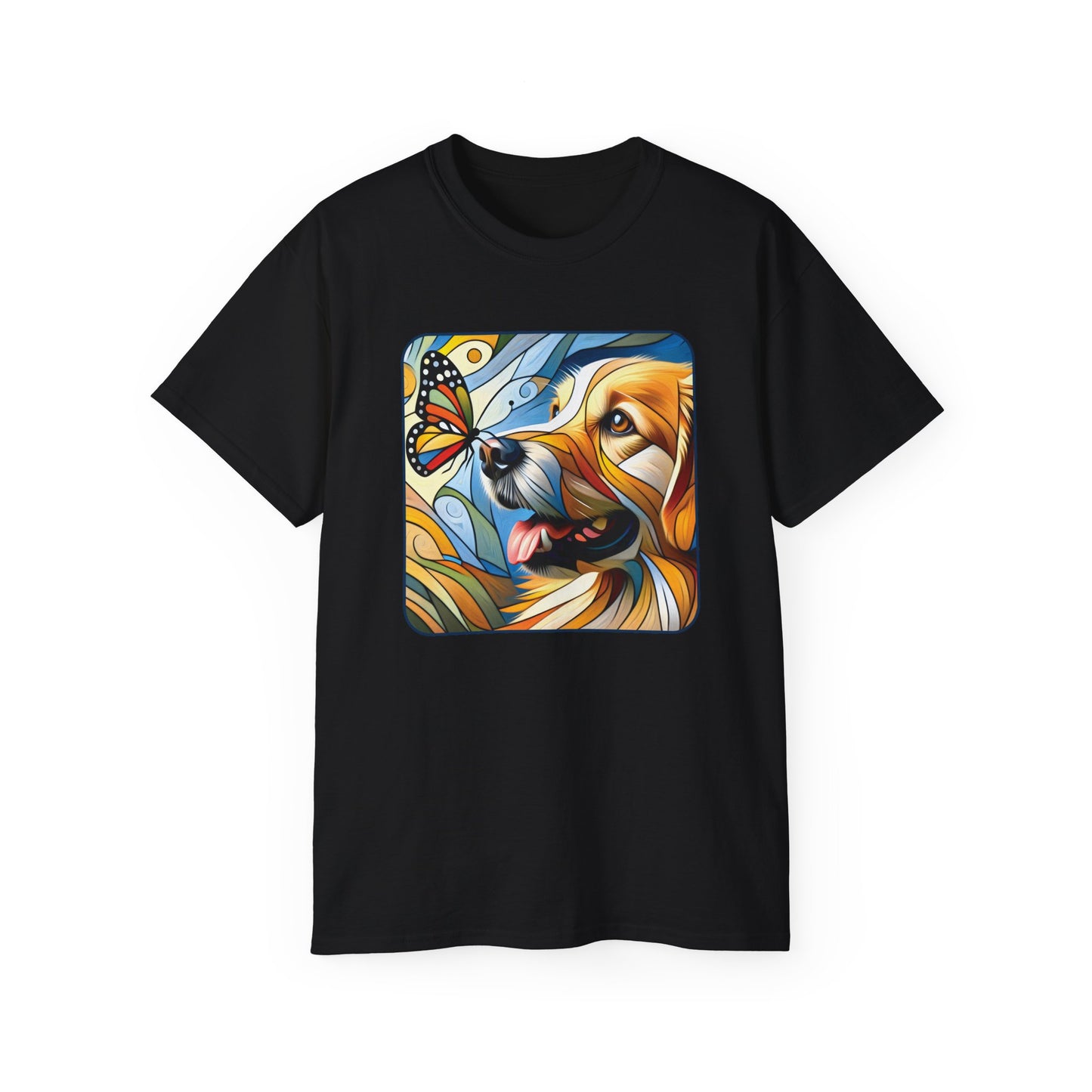 “You Give Me Butterflies – Petcasso Golden Retriever Tee” - Perfect for Pet Lovers