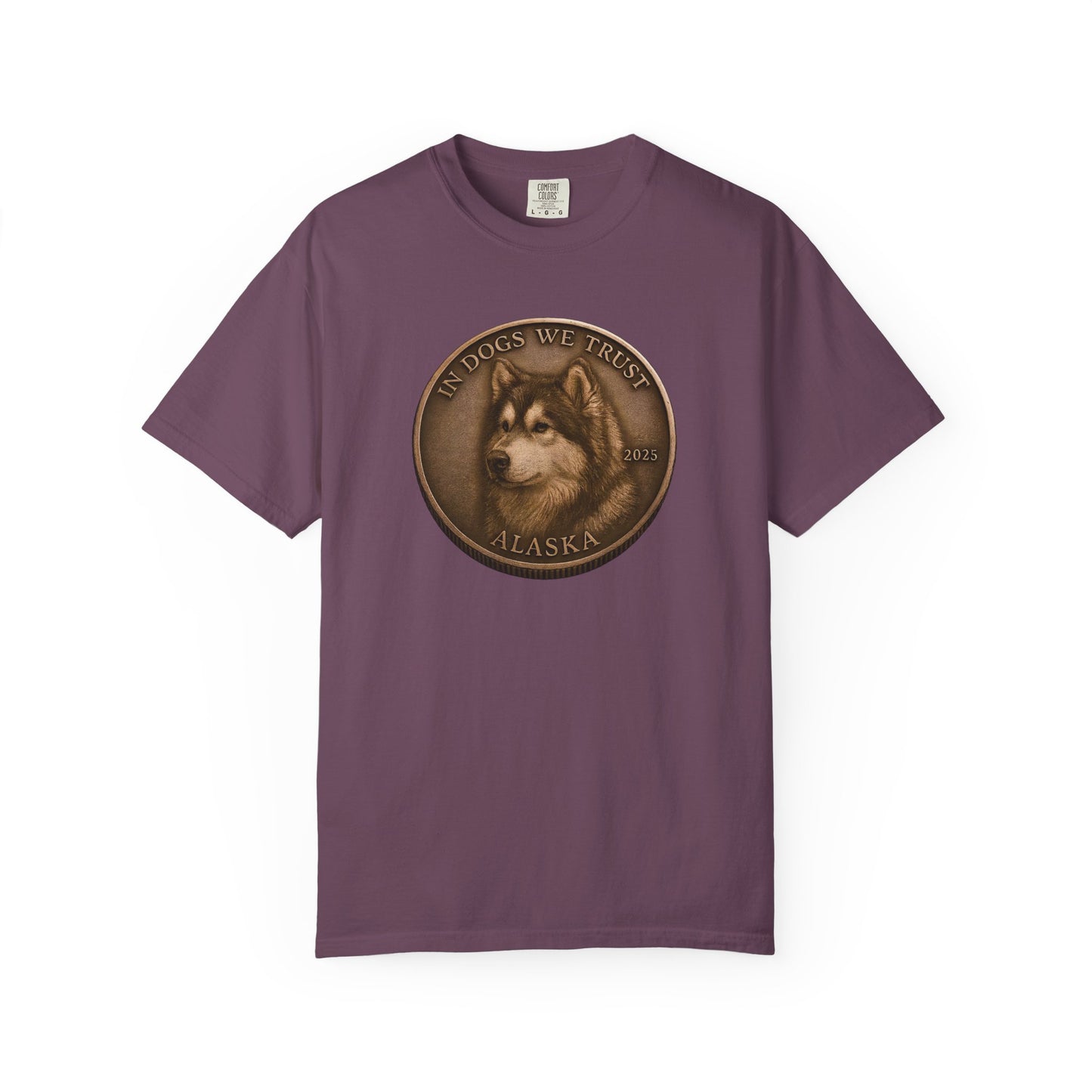 Alaska State Coin T-Shirt Collection - Proud Dog Breed Illustrations
