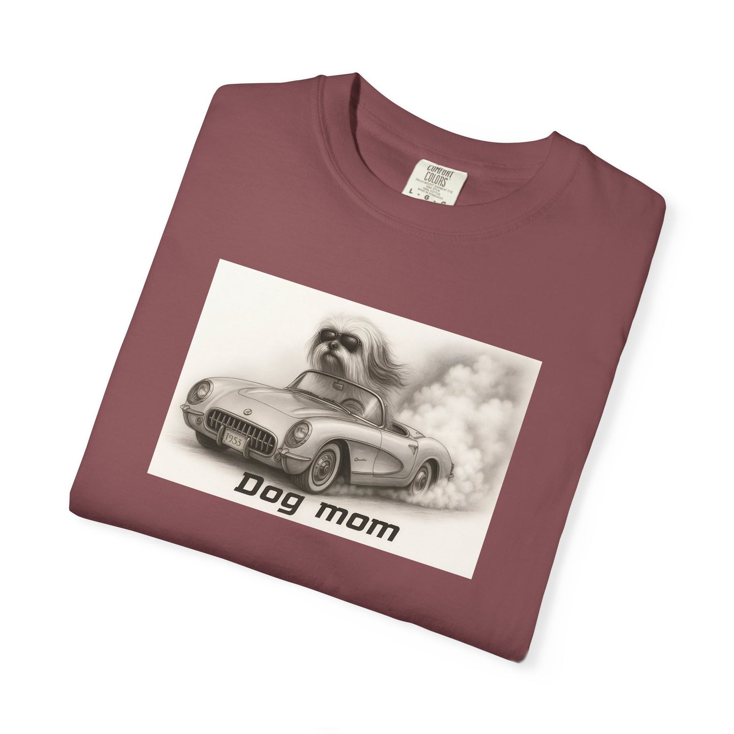 Dog Mom - Lhasa Apso- “Cool Dogs in Cool Cars” T-Shirt Collection! 🐶🚗
