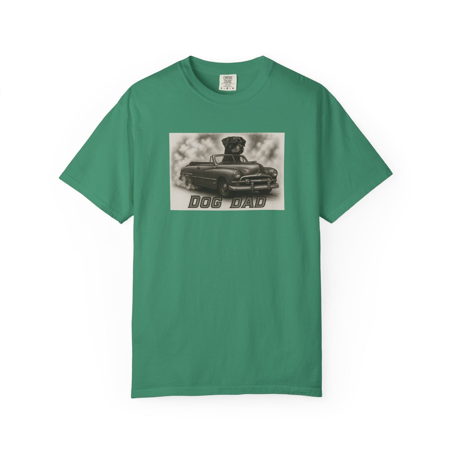 Dog Dad - Rottweiler - Cool Dogs in Cool Cars T-Shirt Collection | Funny Dog Lover Apparel for Men
