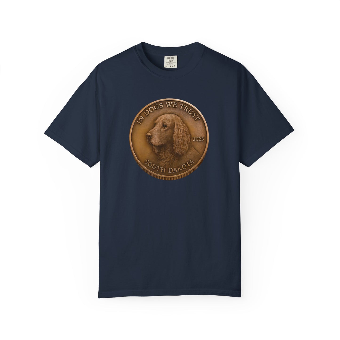 South Dakota State Coin T-Shirt Collection - Proud Dog Breed Illustrations