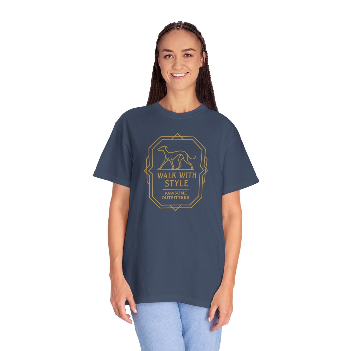 Stylish Dog Lovers T-Shirt, Casual Pet Owner Tee, Walk With Style Graphic Shirt, Gift for Dog Lovers, Comfortable Everyday Wear