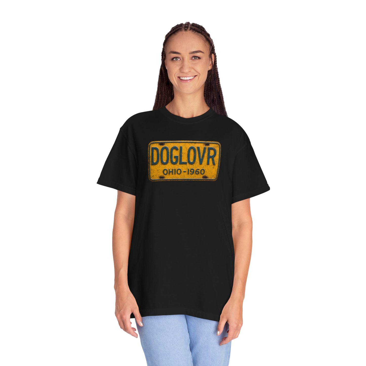 Vintage Ohio DOGLOVR State License Plate T-Shirt