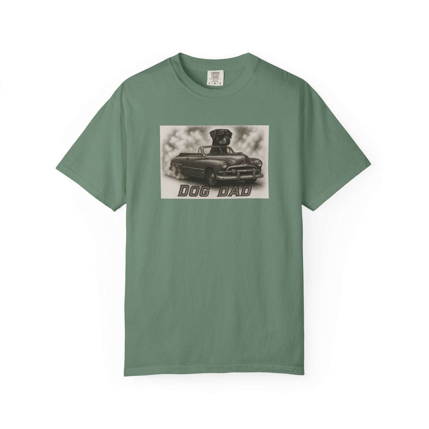 Dog Dad - Rottweiler - Cool Dogs in Cool Cars T-Shirt Collection | Funny Dog Lover Apparel for Men