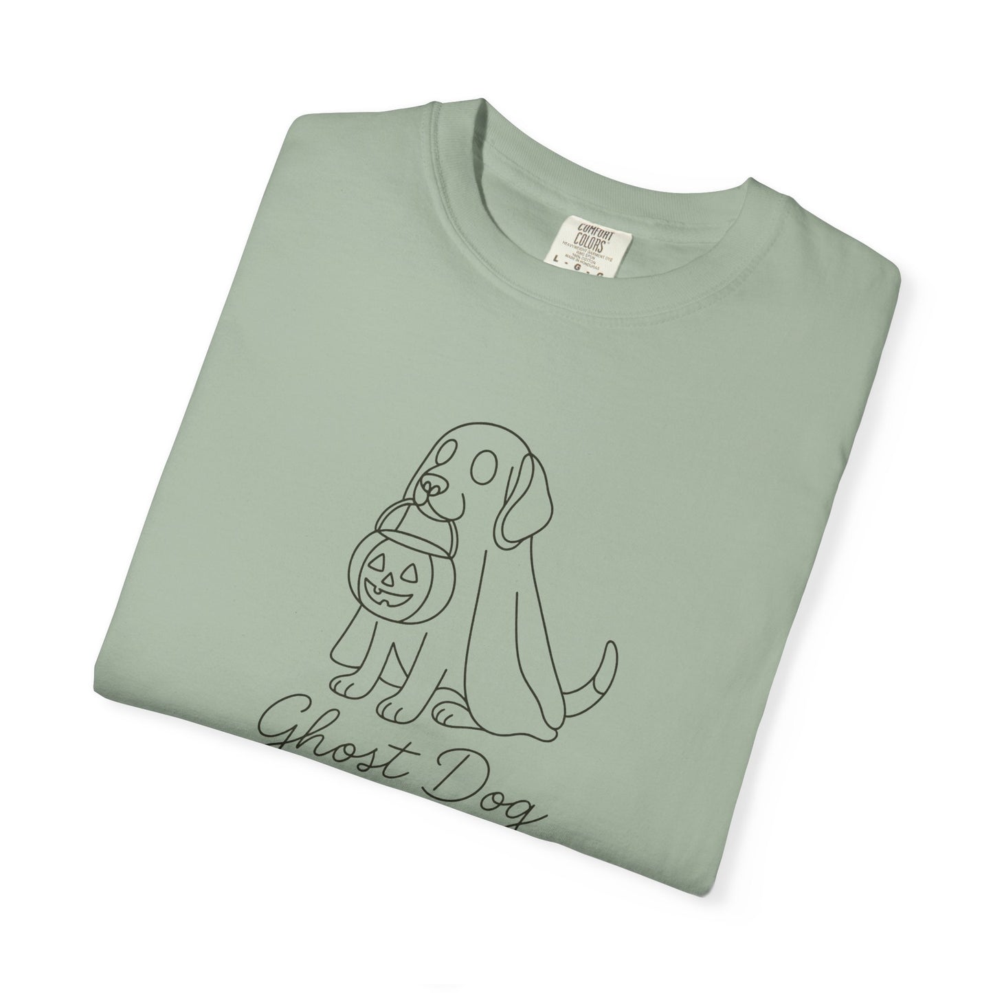 Ghost Dog Halloween T-Shirt, Unisex Tee, Casual Fall Apparel, Pet Lover Gift, Spooky Dog Shirt, Fun Trick-or-Treat Outfit