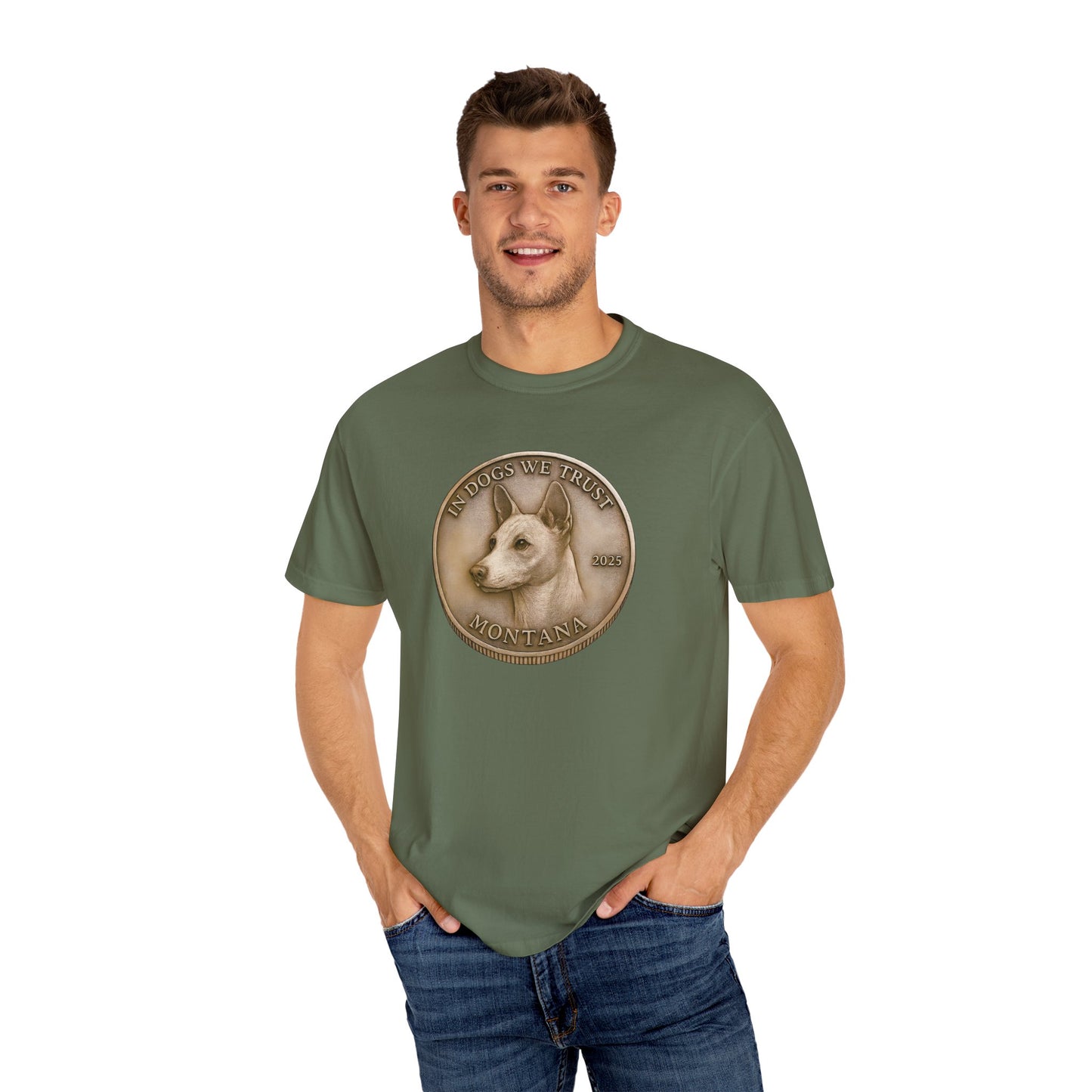 Montana State Coin T-Shirt Collection - Proud Dog Breed Illustrations
