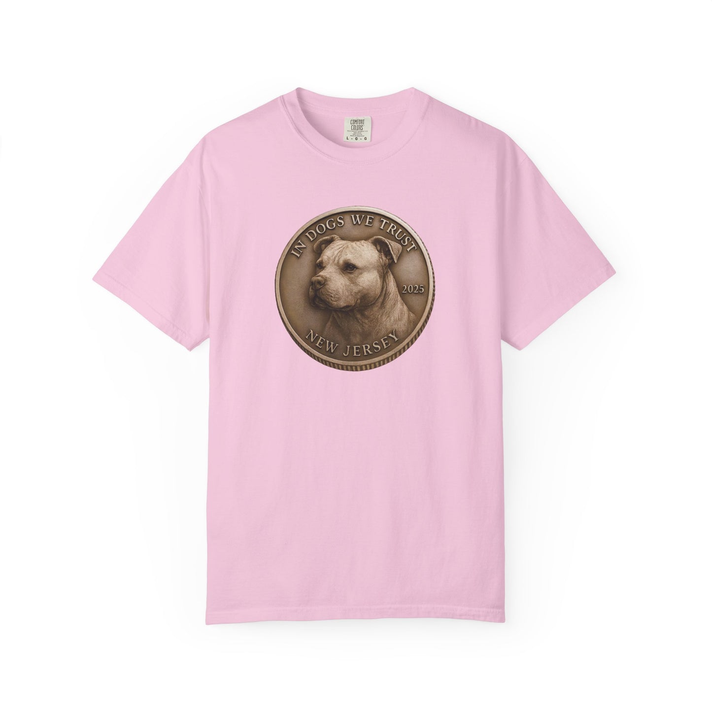 New Jersey State Coin T-Shirt Collection - Proud Dog Breed Illustrations
