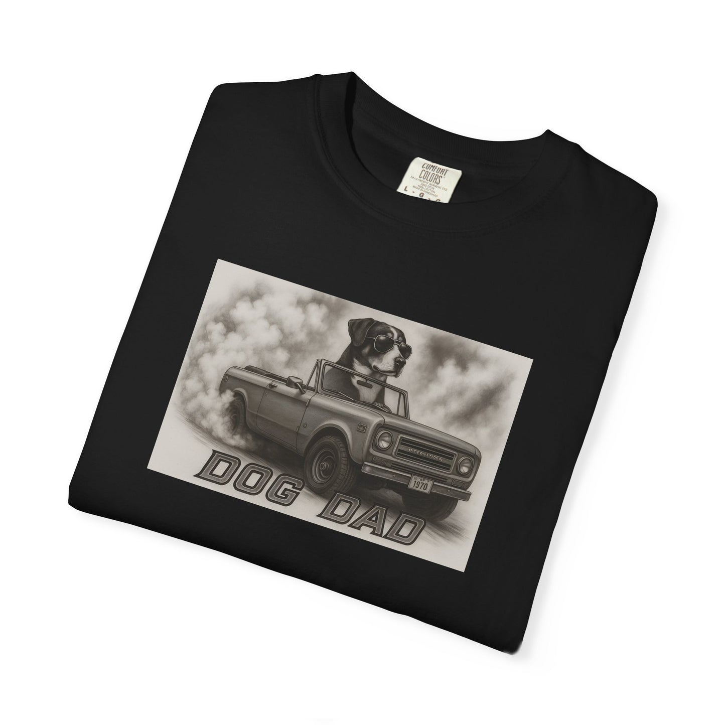 Dog Dad - Swiss Mountain Dog - Cool Dogs in Cool Cars T-Shirt Collection | Funny Dog Lover Apparel for Men