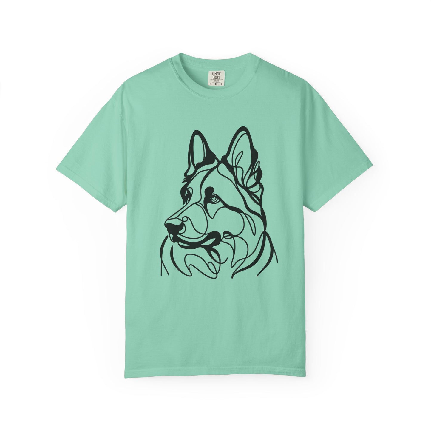 Unisex T-shirt German Shepard Line Art