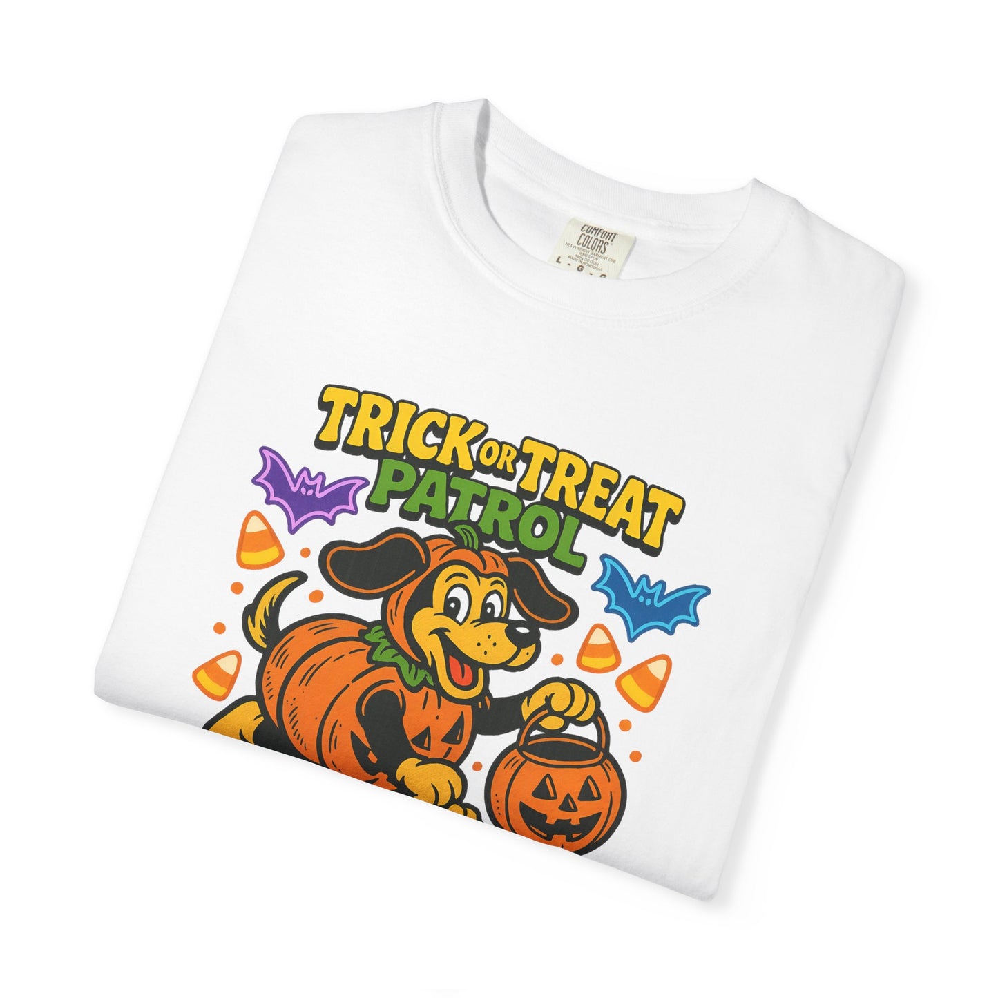 Halloween Dog Patrol Unisex T-shirt, Spooky Pet Lovers Tee, Trick or Treat Shirt, Fall Festival Clothing, Cute Halloween Gift