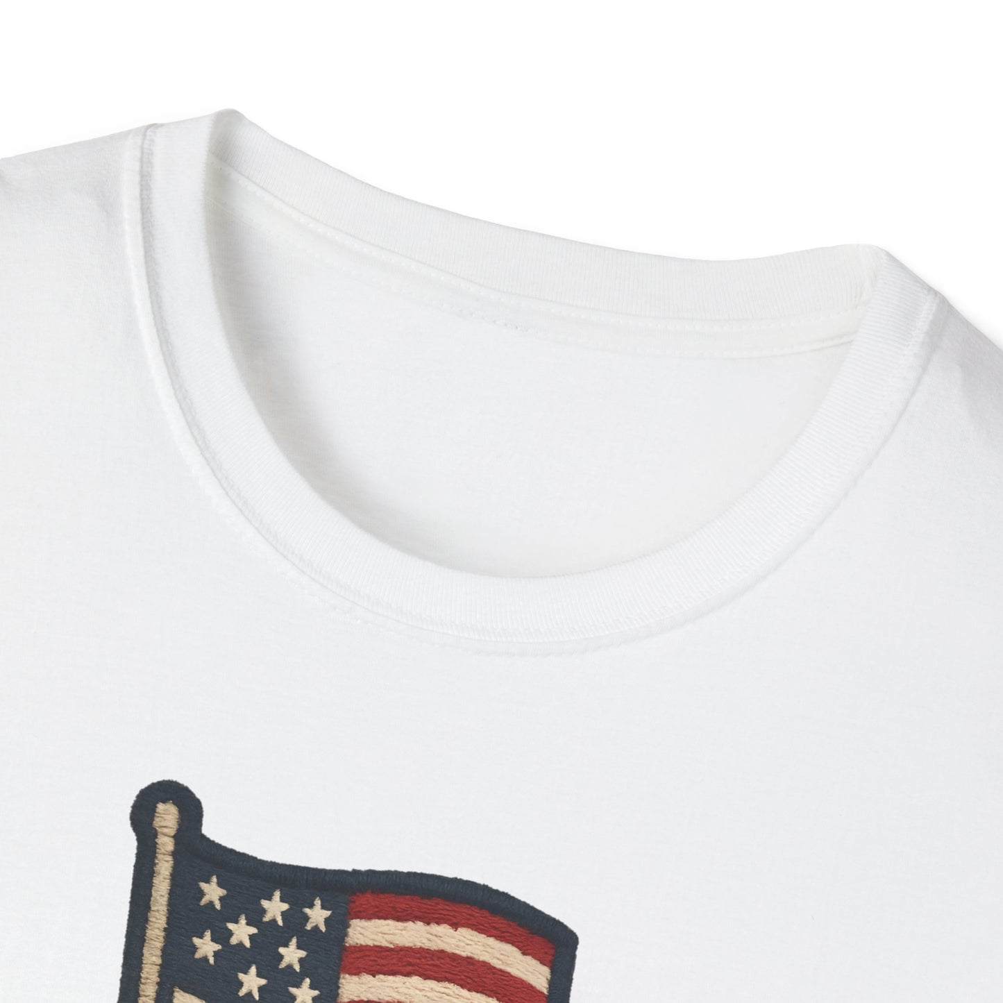 Patriotic Unisex T-Shirt with Flag Design, USA Pride Shirt, Everyday Wear, 4th of July Gift, Casual Style, American Flag Tee