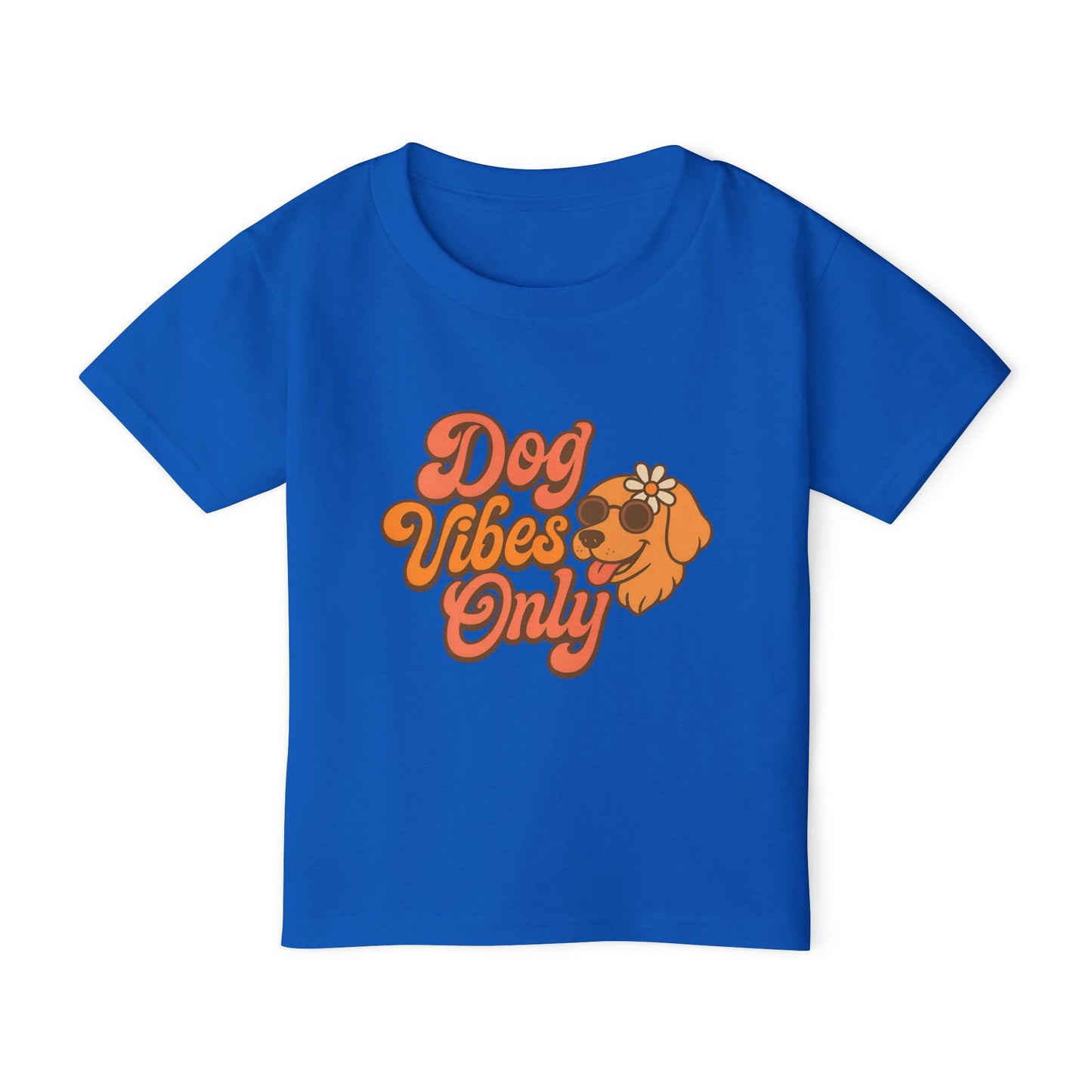 Playful Toddler T-Shirt with Dog Vibes Only Design, Cute Kids Tee, Pet Lover Gift, Birthday Party Outfit, Summer Fun Clothing