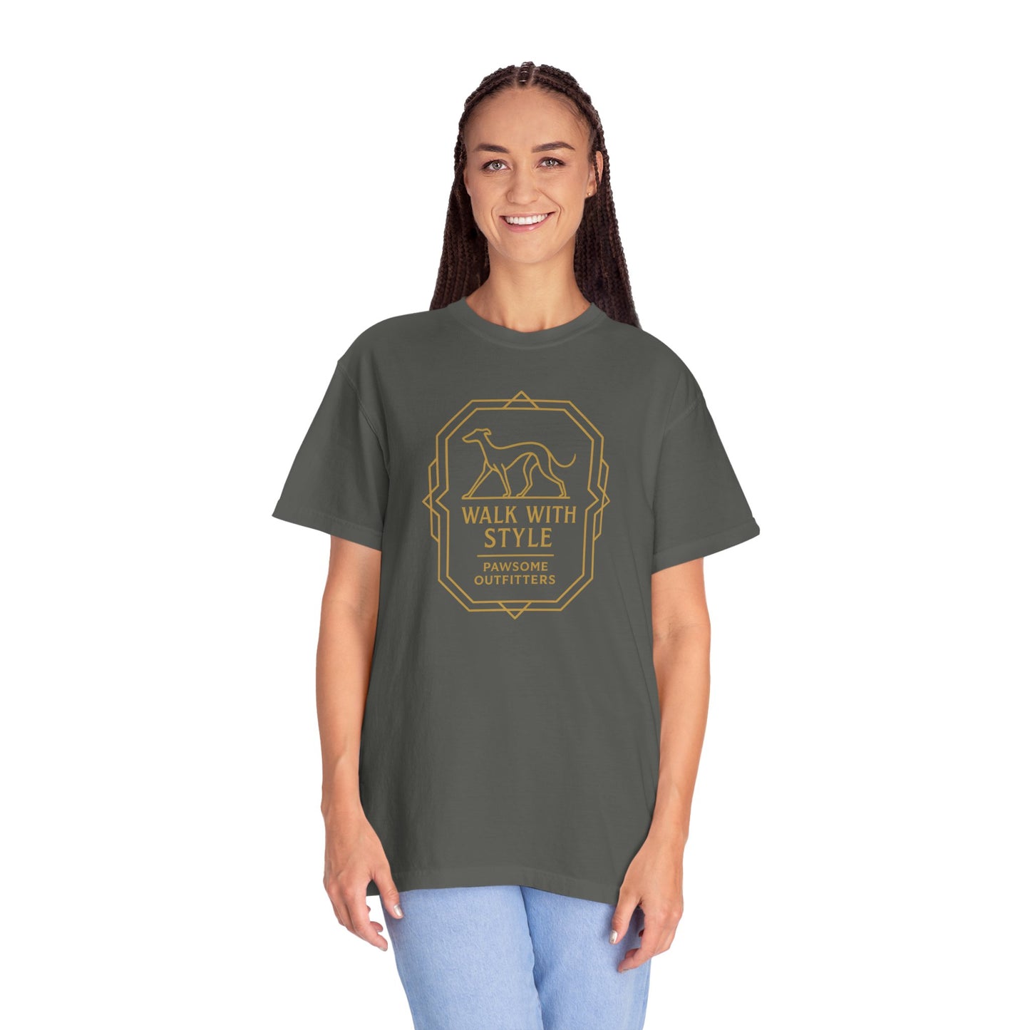 Stylish Dog Lovers T-Shirt, Casual Pet Owner Tee, Walk With Style Graphic Shirt, Gift for Dog Lovers, Comfortable Everyday Wear