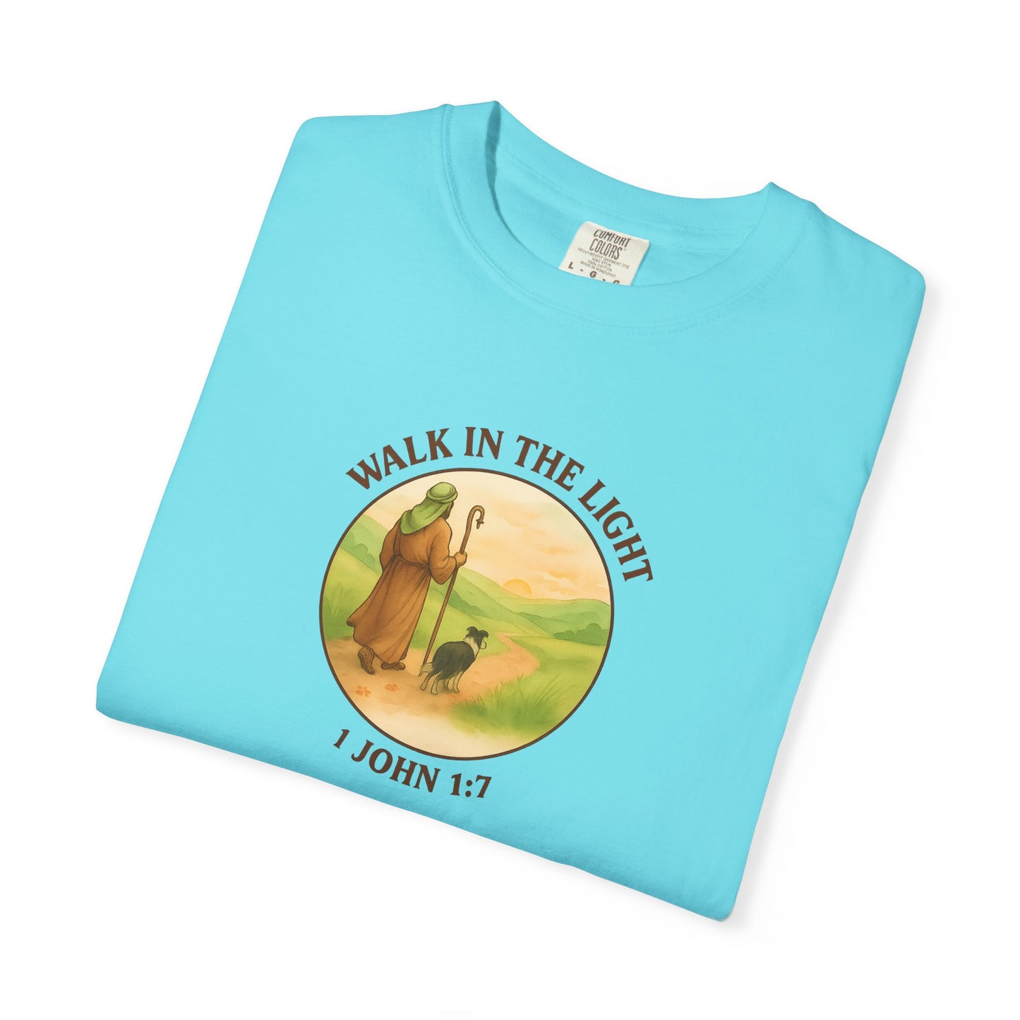 Walk in the light T-Shirt, Casual Fashion Tee, Motivational Gift, Unisex Graphic Tee, Perfect for Gifts and Celebrations